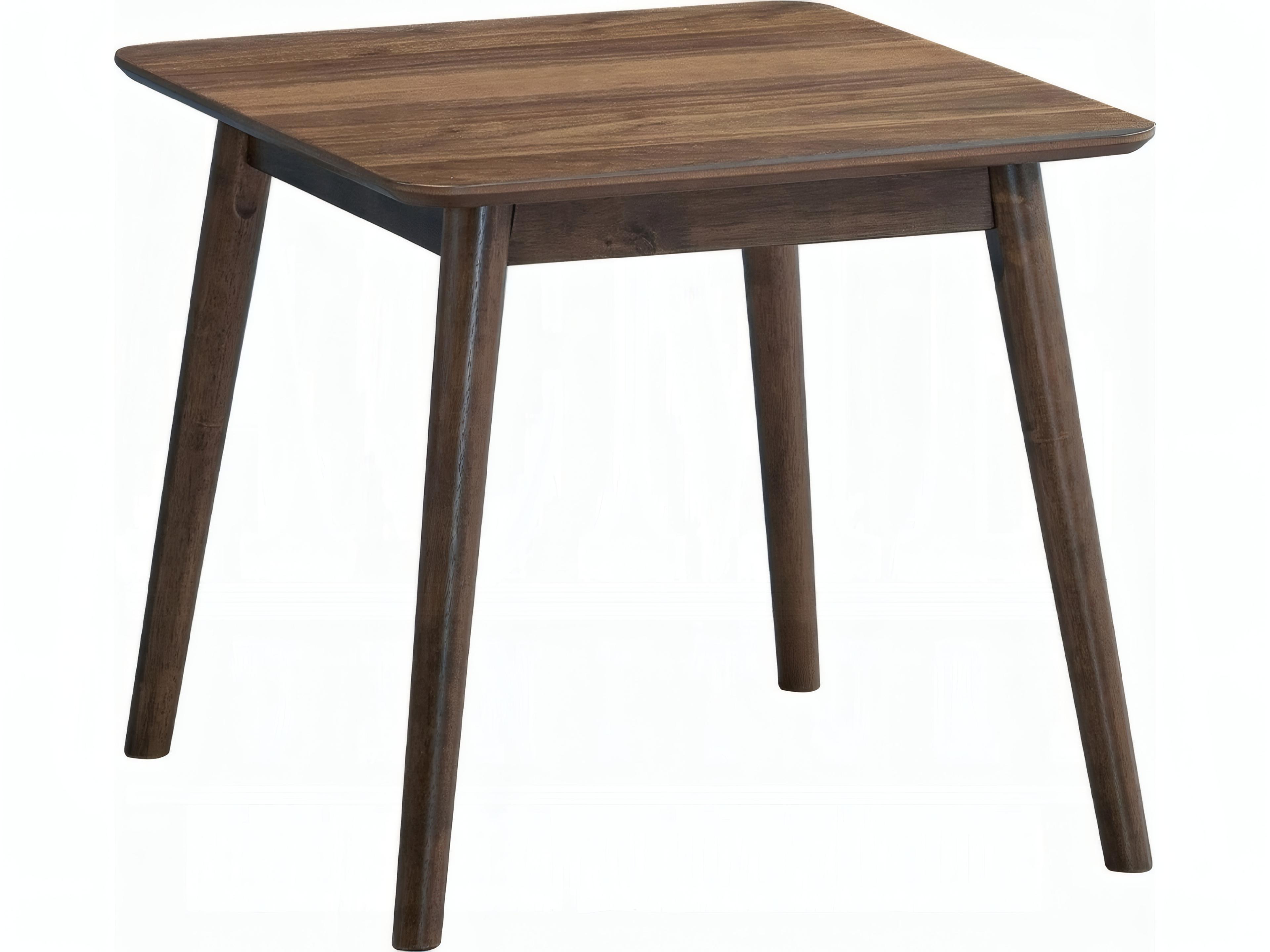 Lamonte Square Wood Walnut End Table