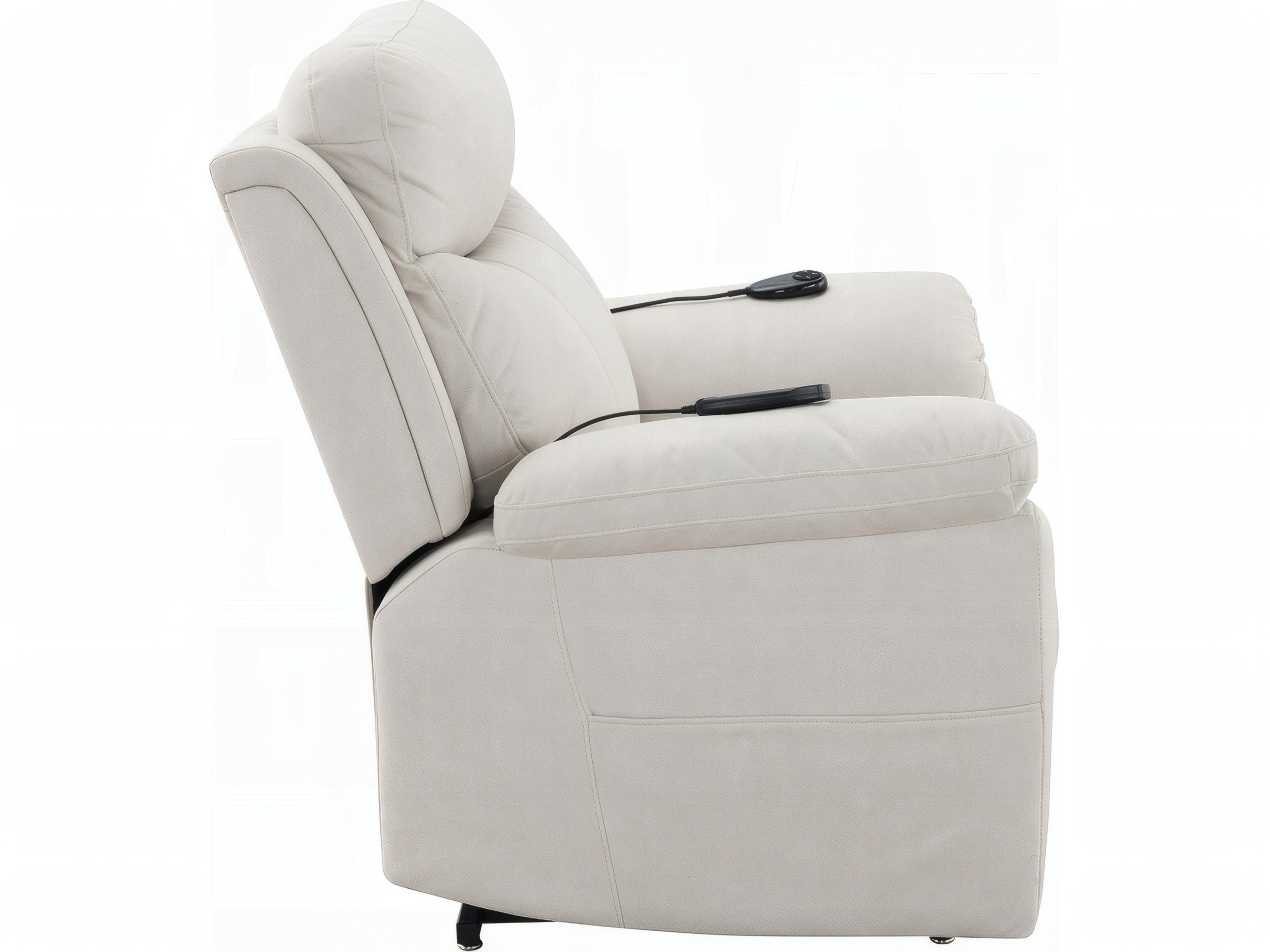 Acme Furniture Chriki Beige Polished Microfiber Upholstered Recliner