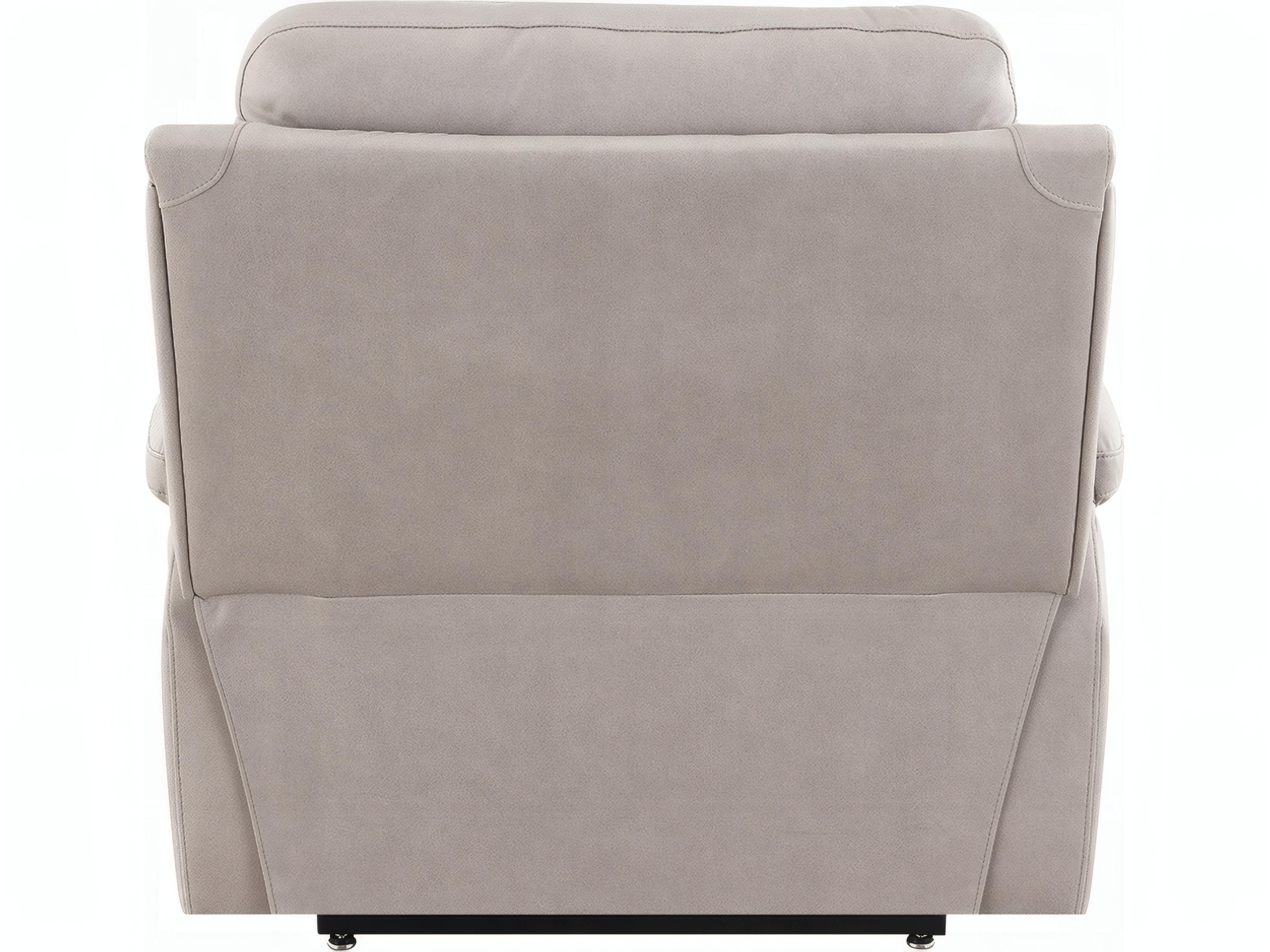 Acme Furniture Chriki Light Gray Polished Microfiber Upholstered Recliner