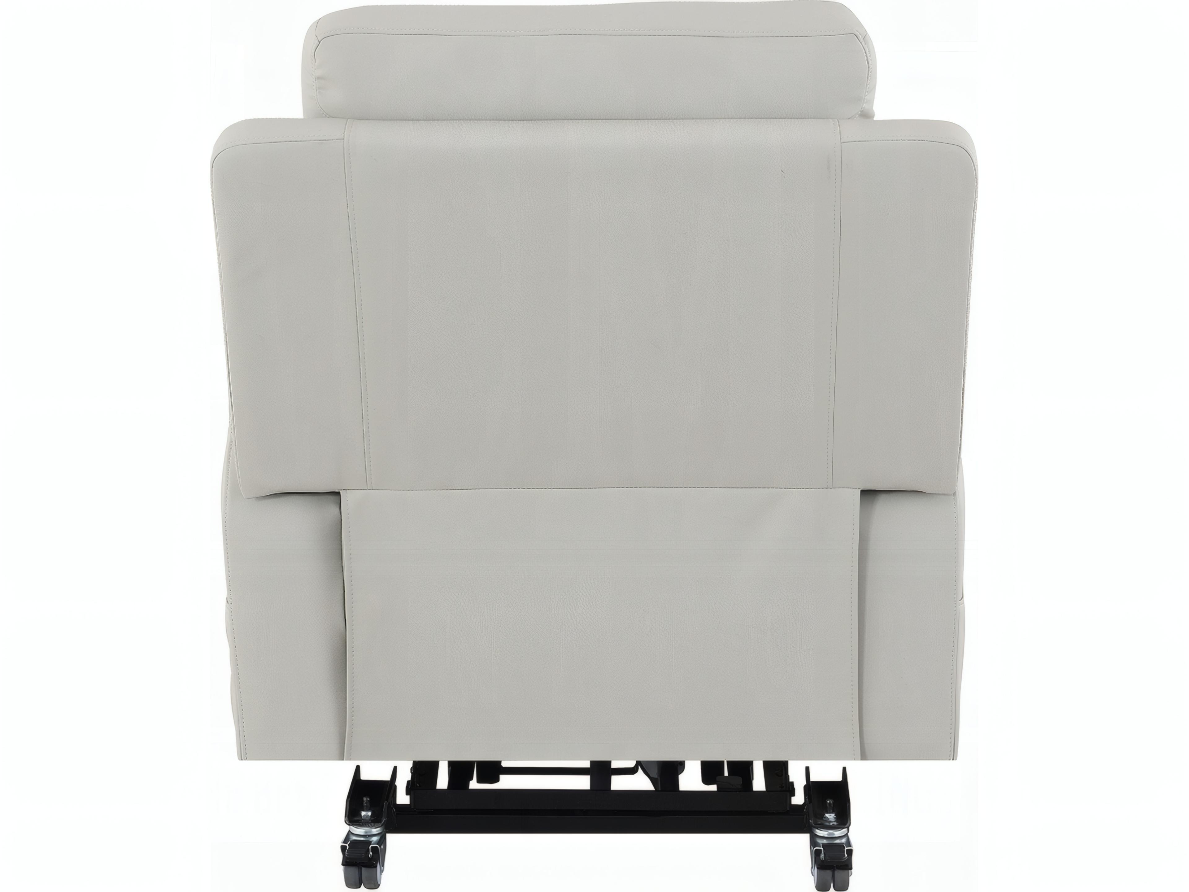 Acme Furniture Marsha Light Gray Silicone Synthetic Leather Faux Recliner