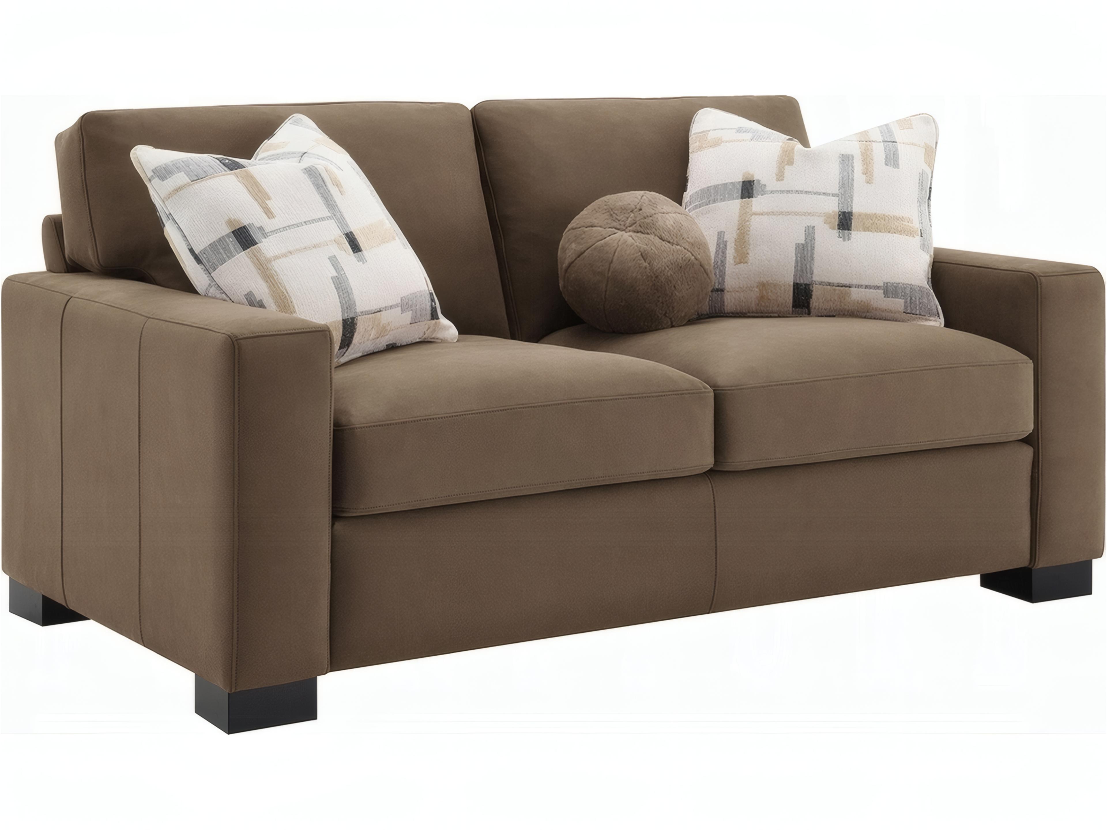 Acme Furniture Darya Brown Suede Fabric Upholstered Loveseat