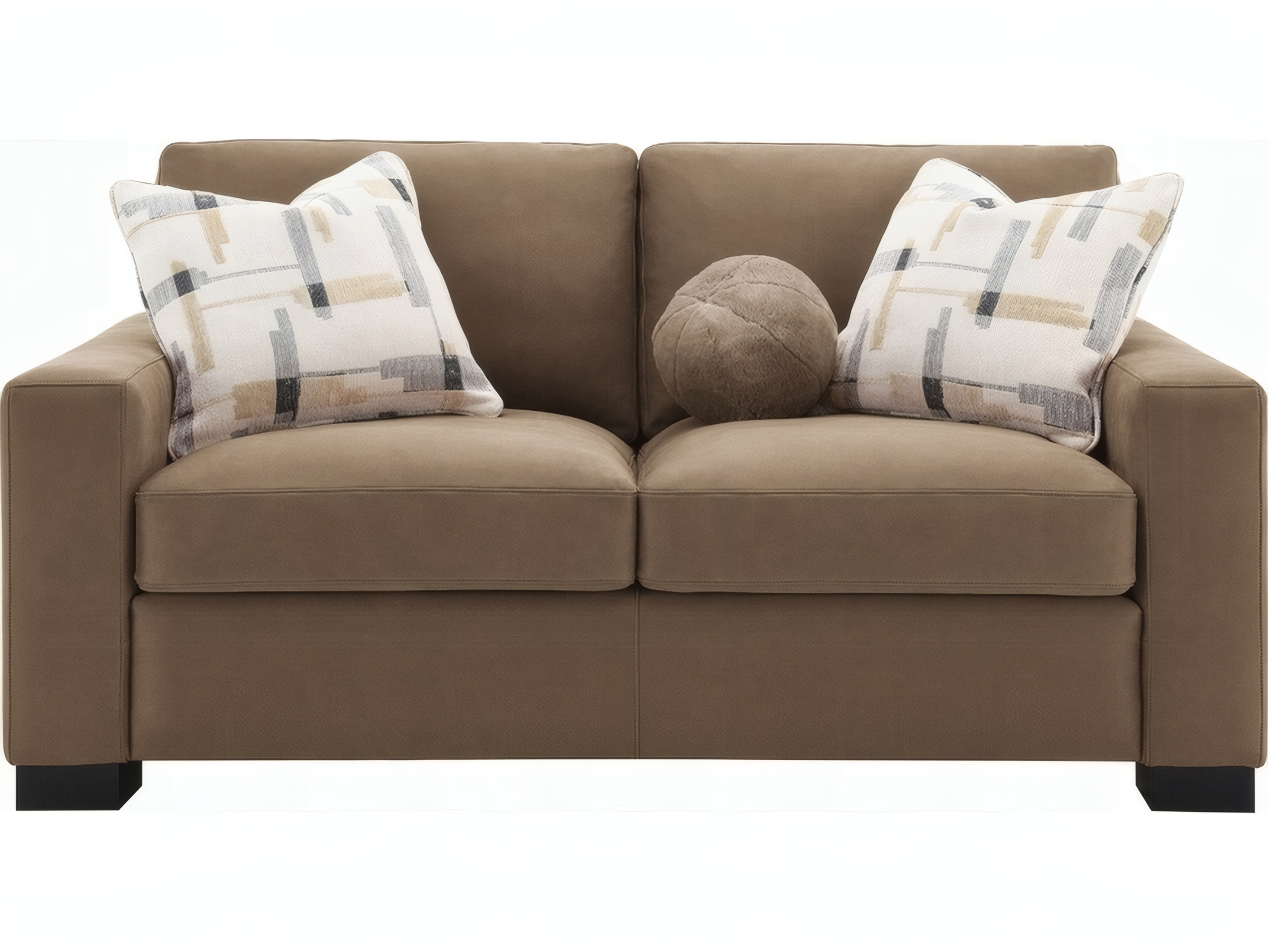 Acme Furniture Darya Brown Suede Fabric Upholstered Loveseat