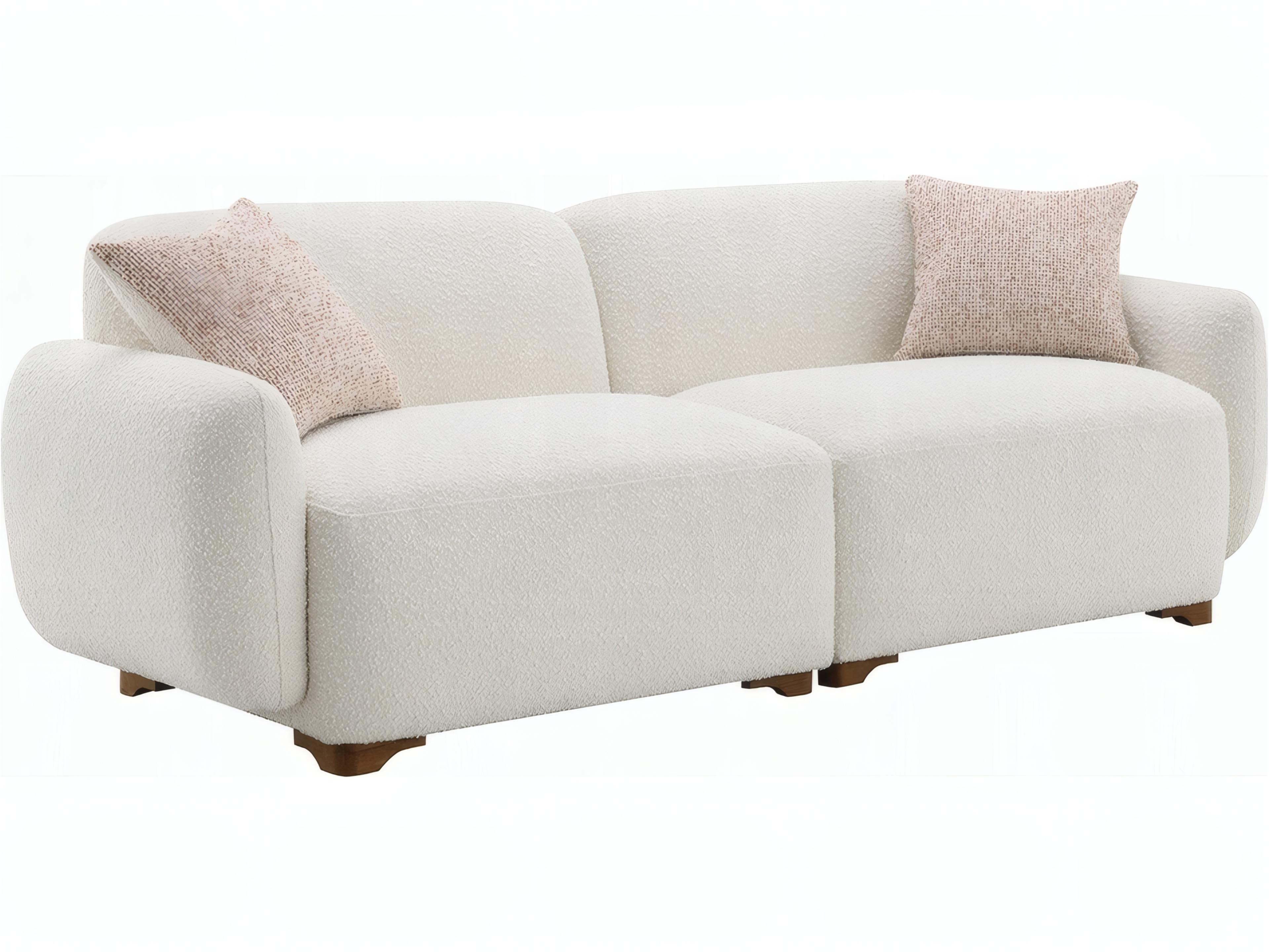 Darius Beige Boucle Upholstered Sofa