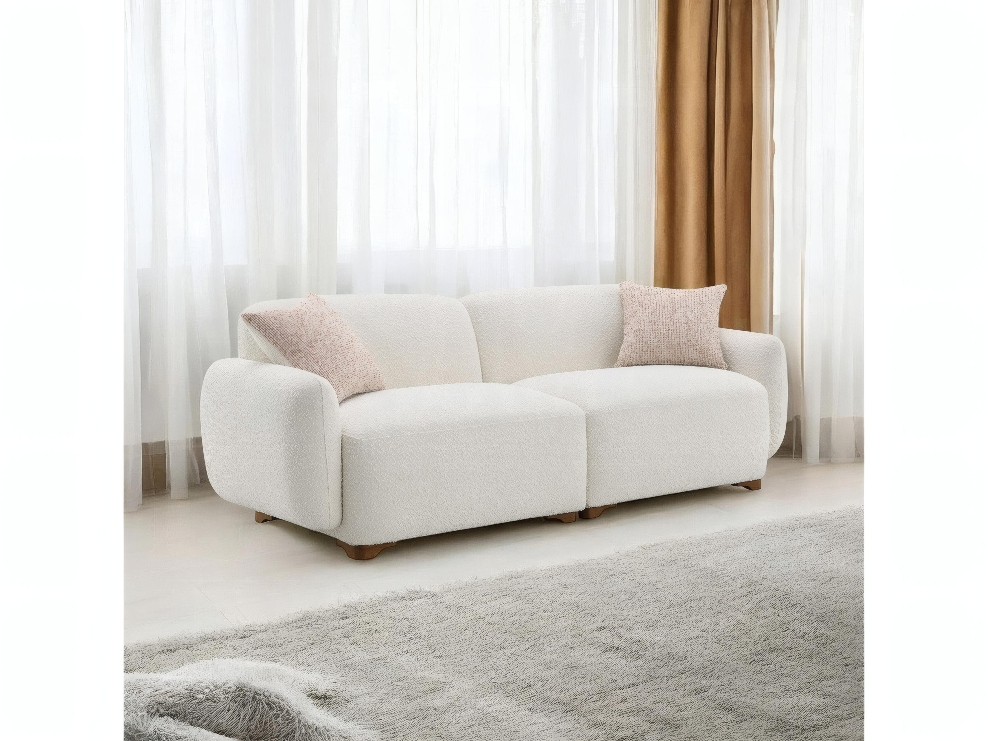 Acme Furniture Darius Beige Boucle Upholstered Sofa
