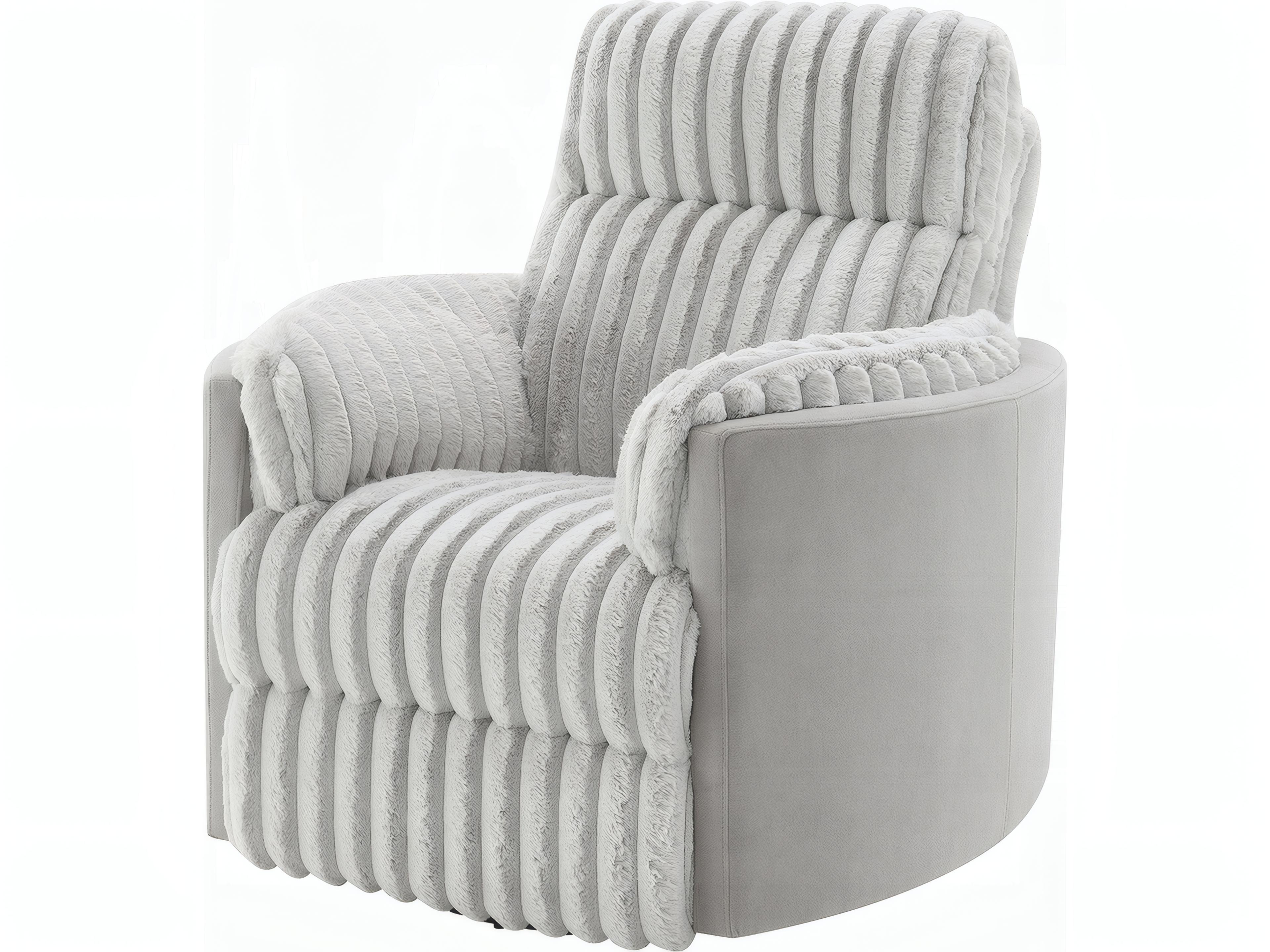 Acme Furniture Emee Gray Corduroy Upholstered Recliner