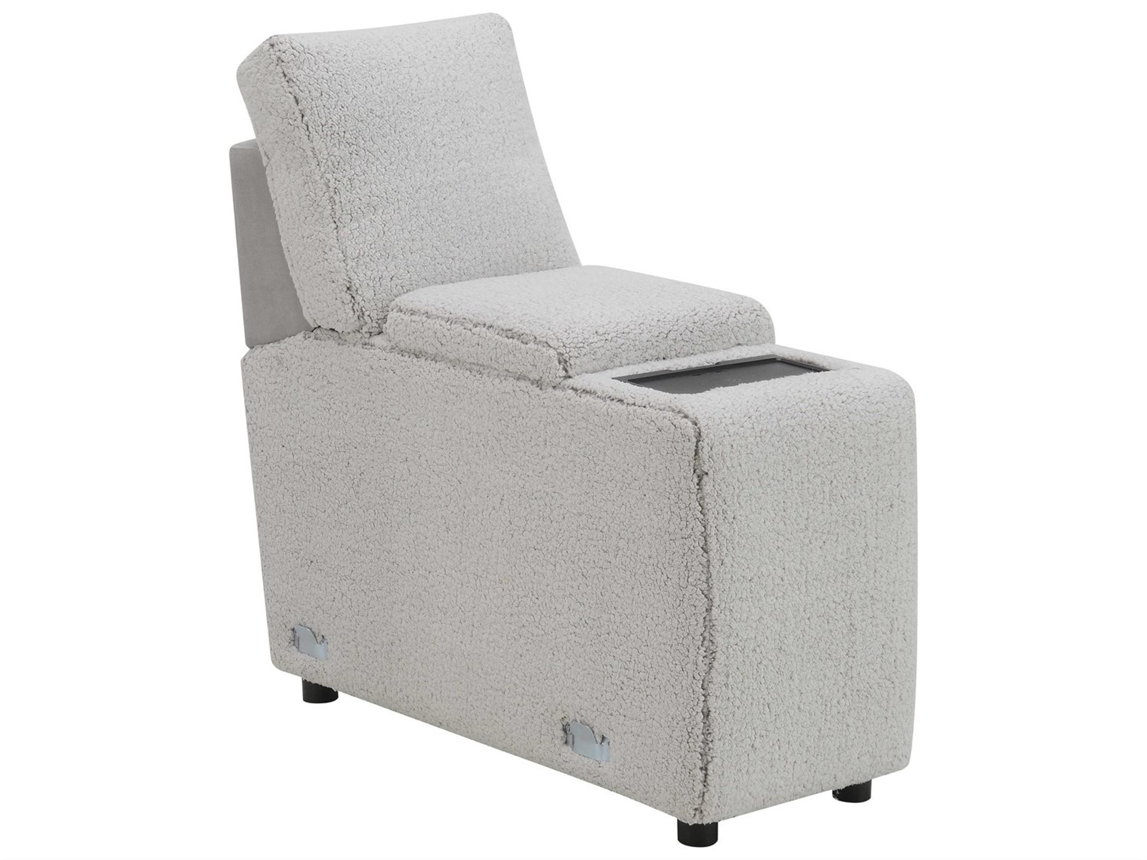 Tarrance Gray Velvet Wedge Chair