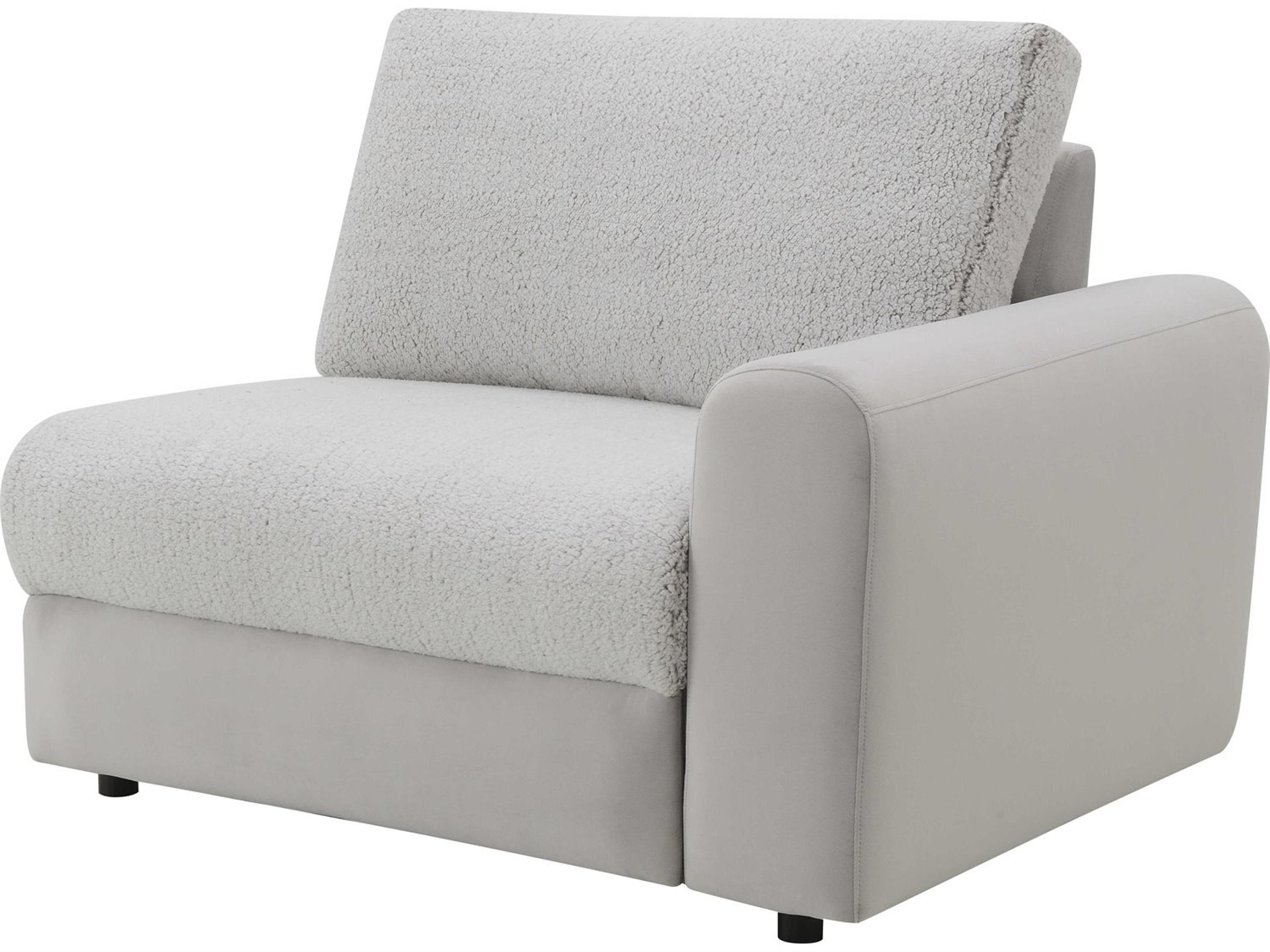 Tarrance Graysherpa Velvet Upholstered Recliner