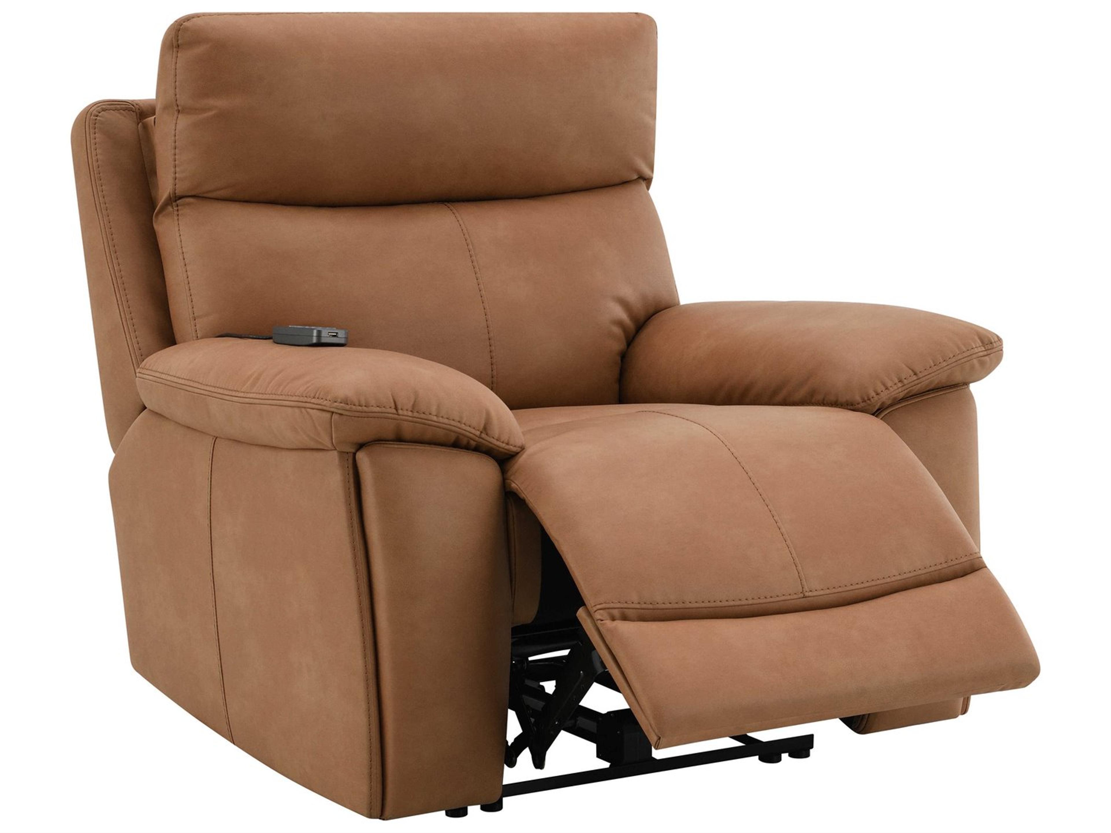 Chavis Brown Leather Aire Recliner
