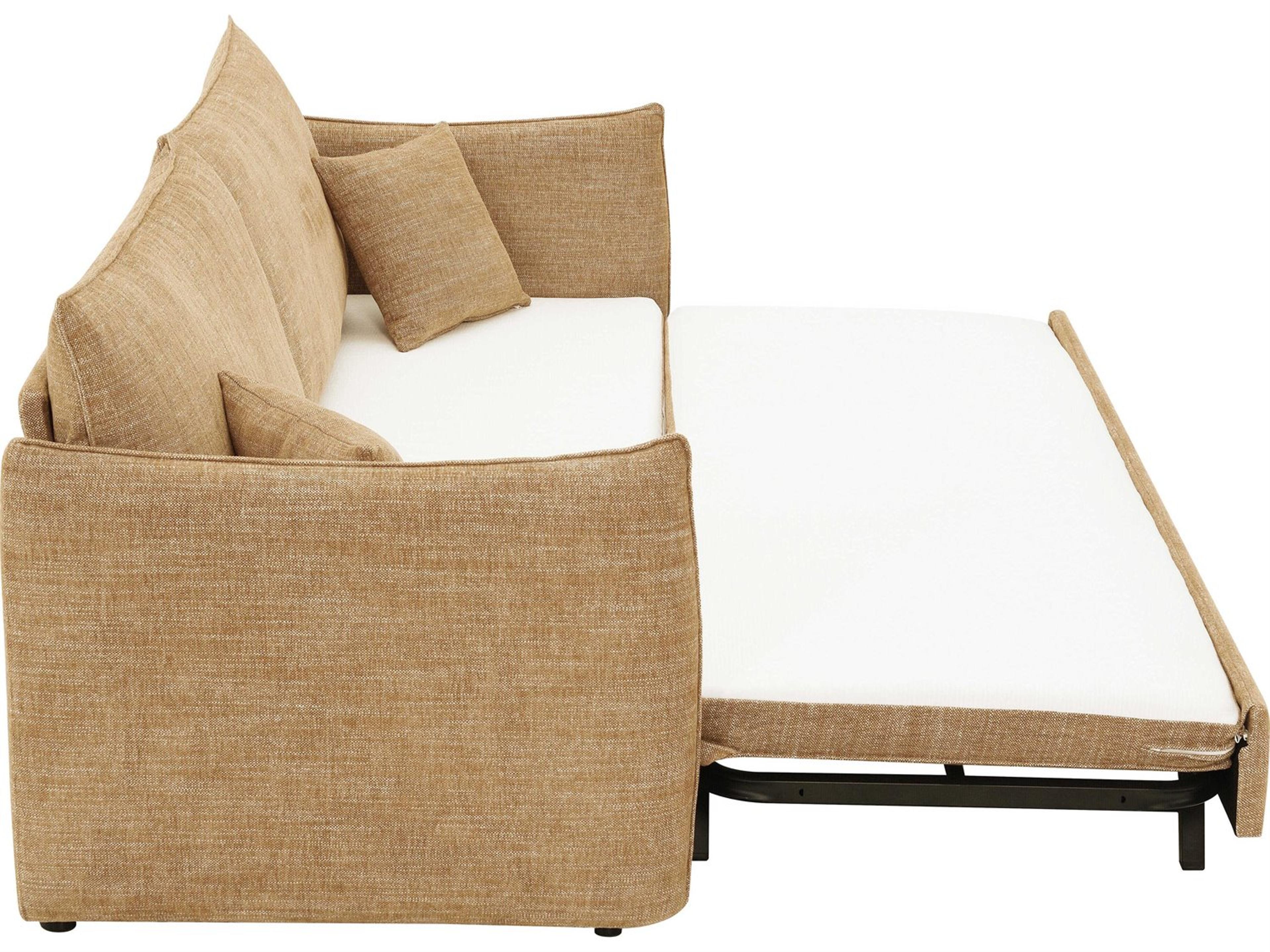 Acme Furniture Cadie Mocha Chenille Beige Upholstered Sofa