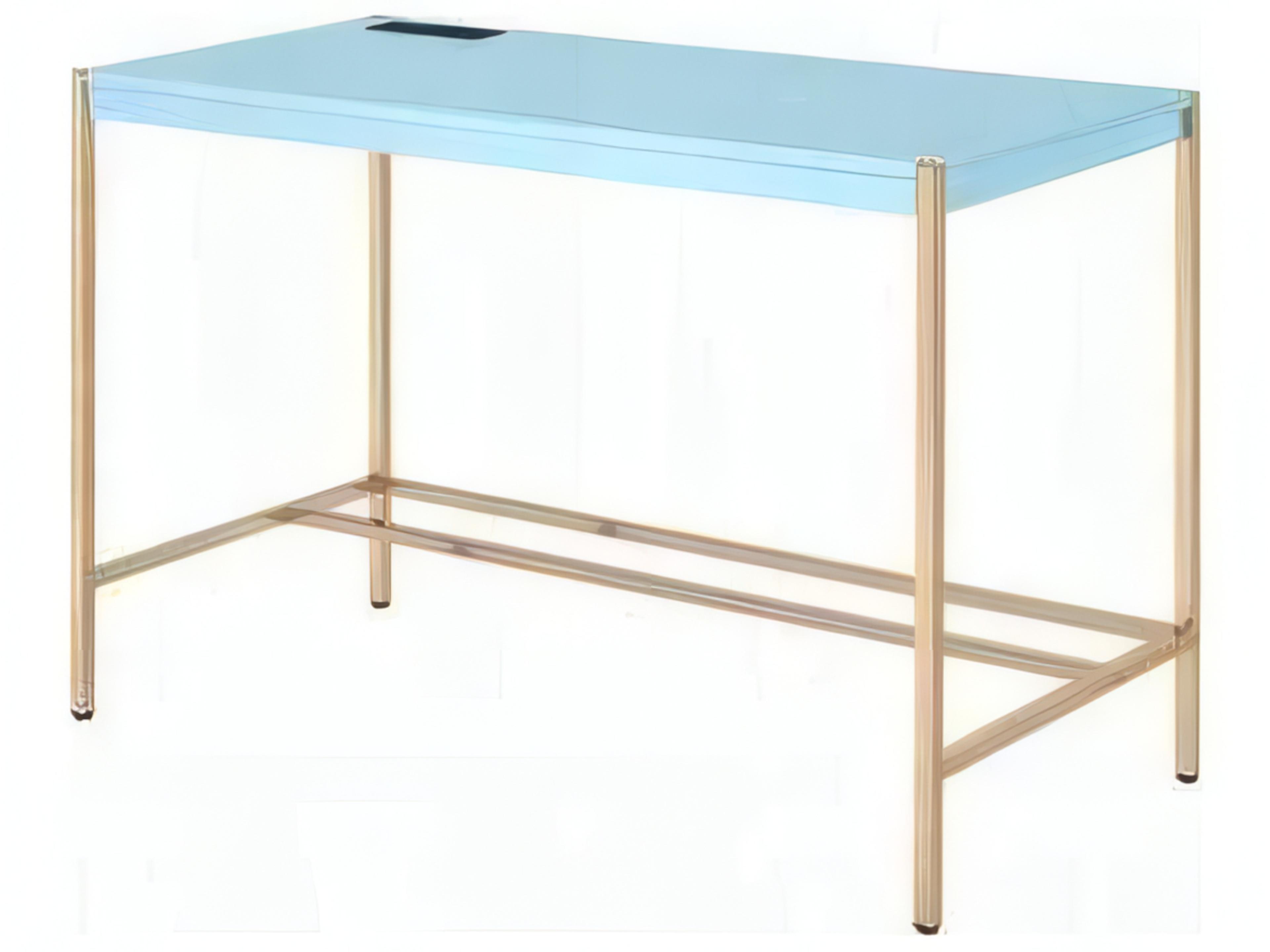 Midriaks Baby Blue Gold Writing Desk