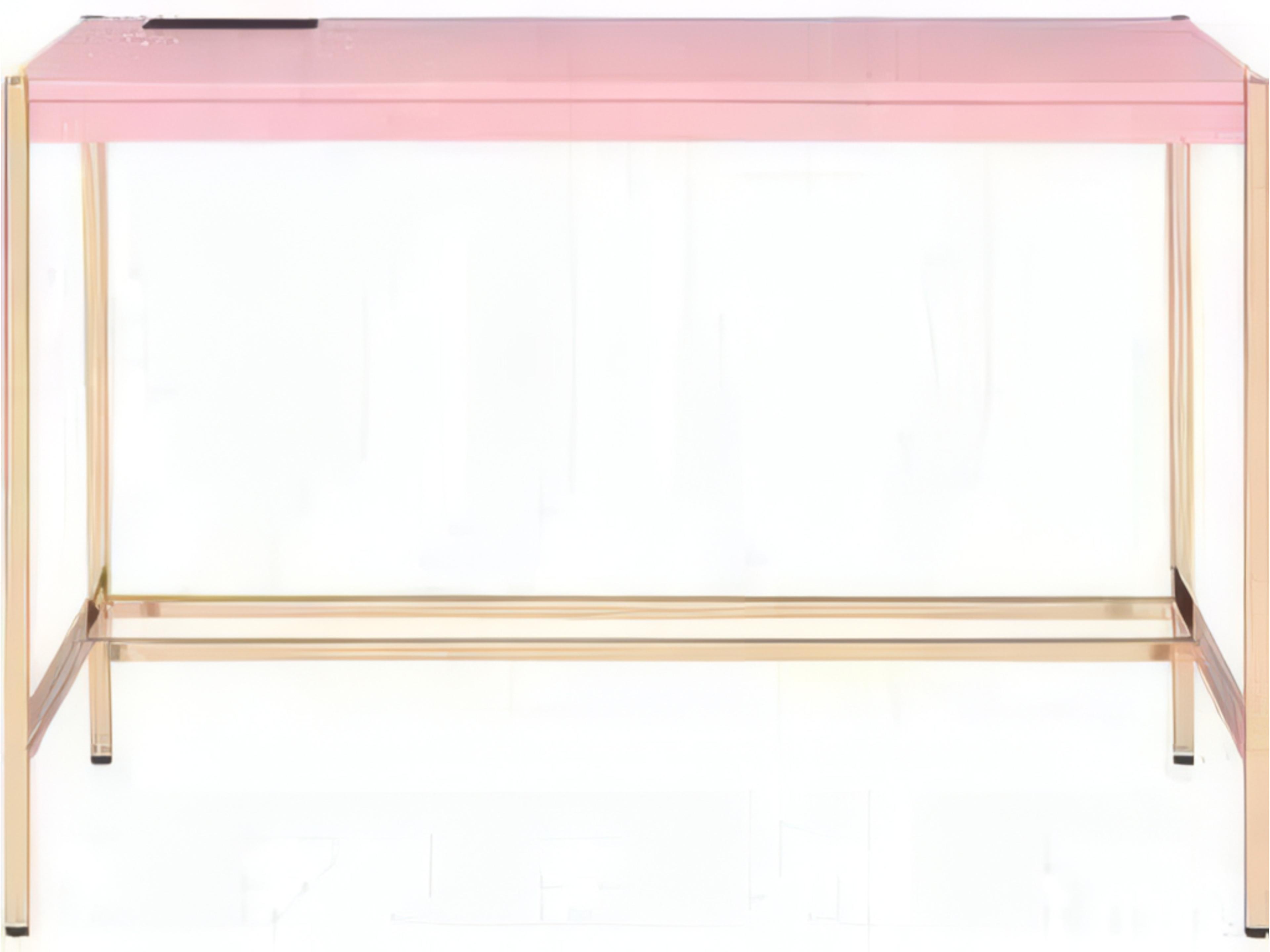 Acme Furniture Midriaks Pink Gold Writing Desk