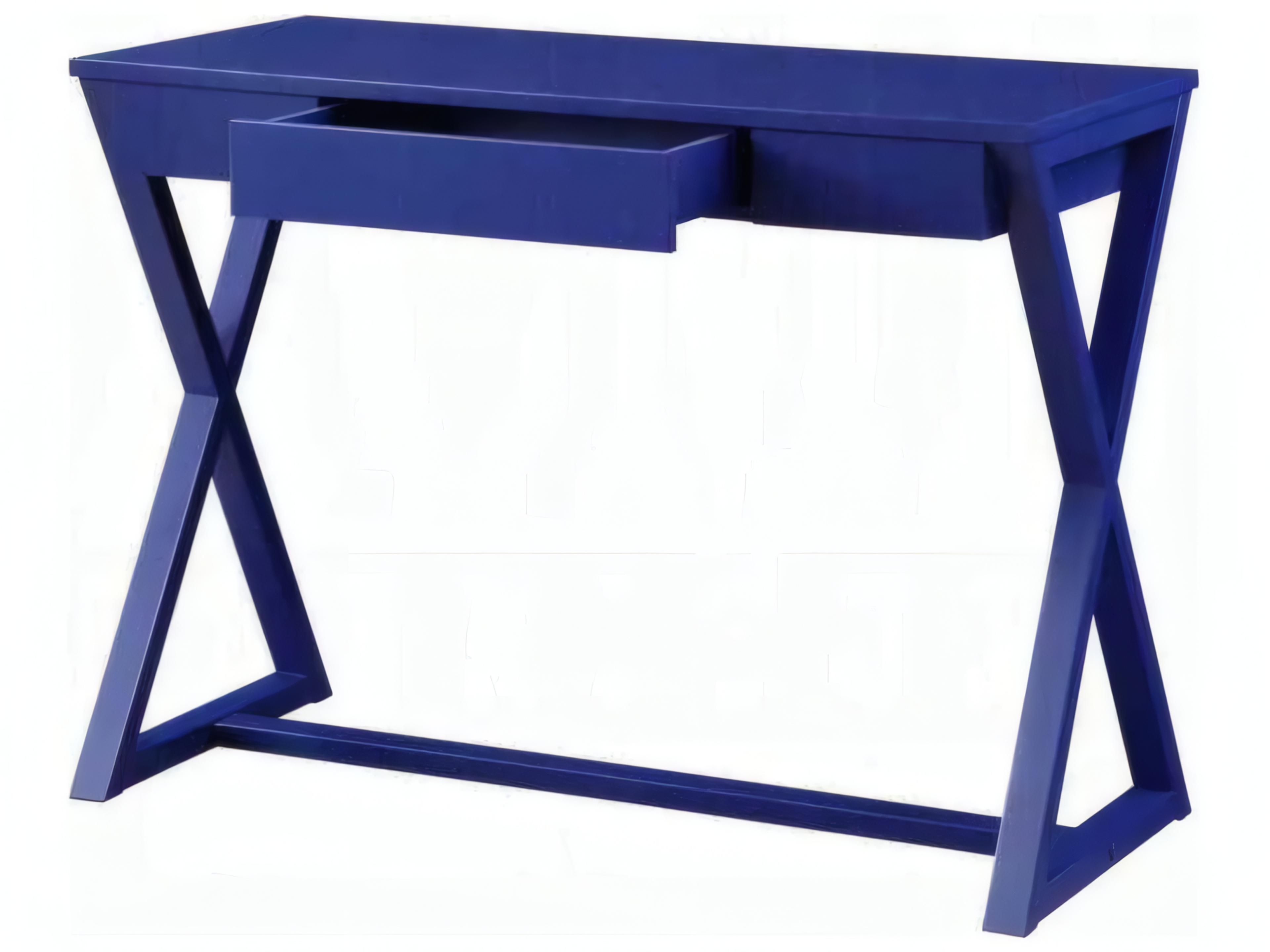 Acme Furniture Nalo Twilight Blue Poplar Wood Writing Desk