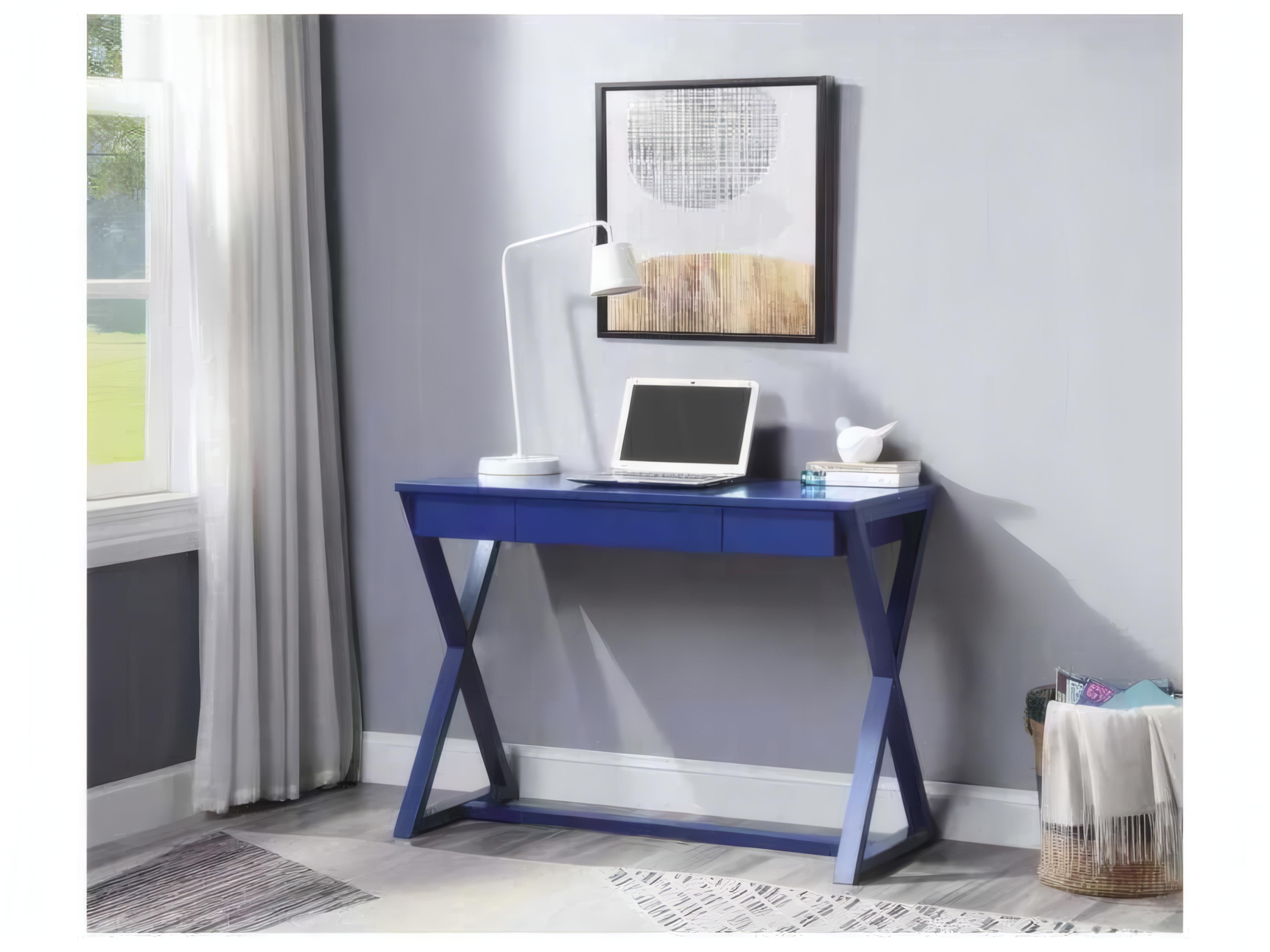 Acme Furniture Nalo Twilight Blue Poplar Wood Writing Desk