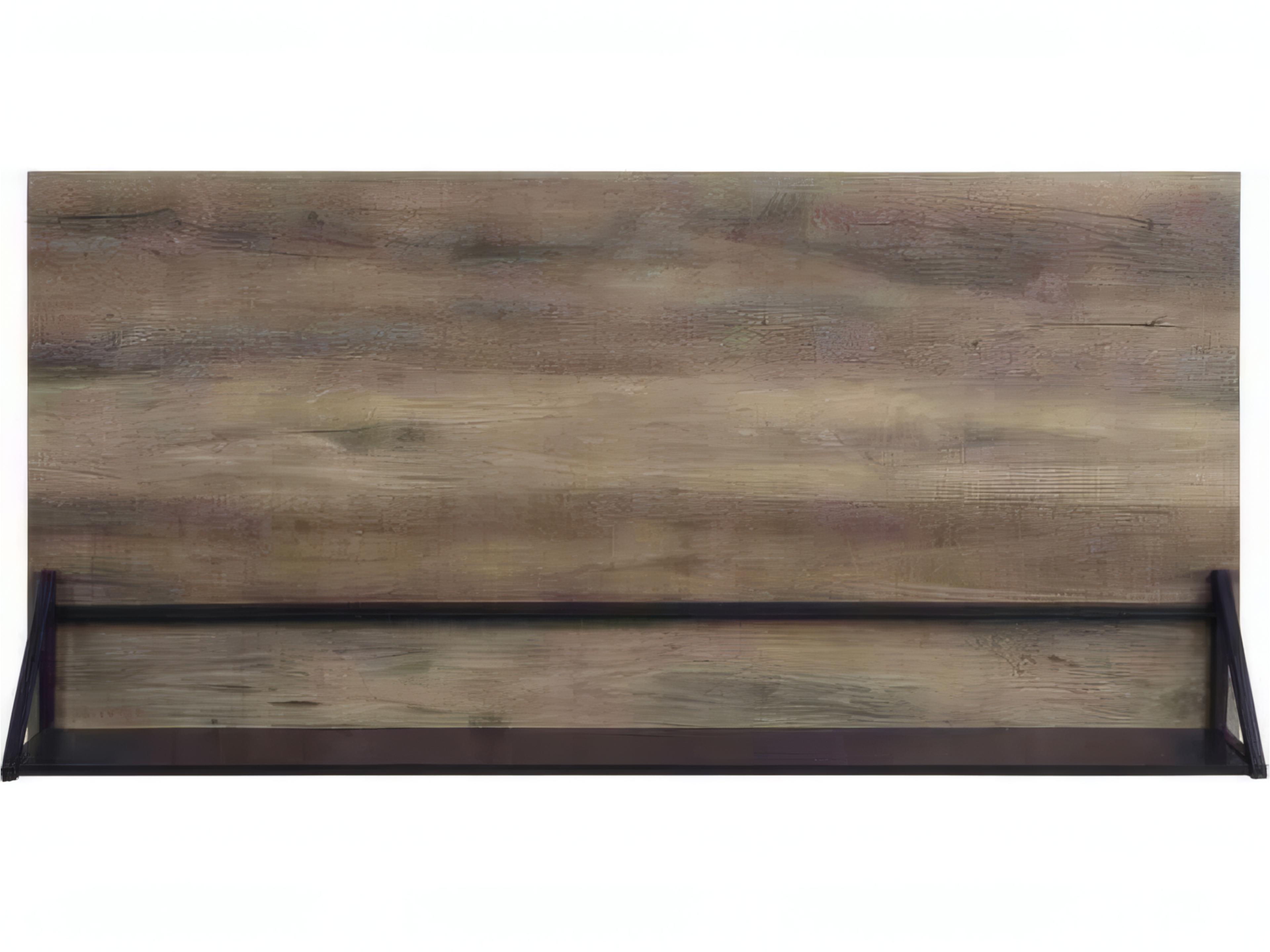 Acme Furniture Rustic Oak Black Brown Writing Desk