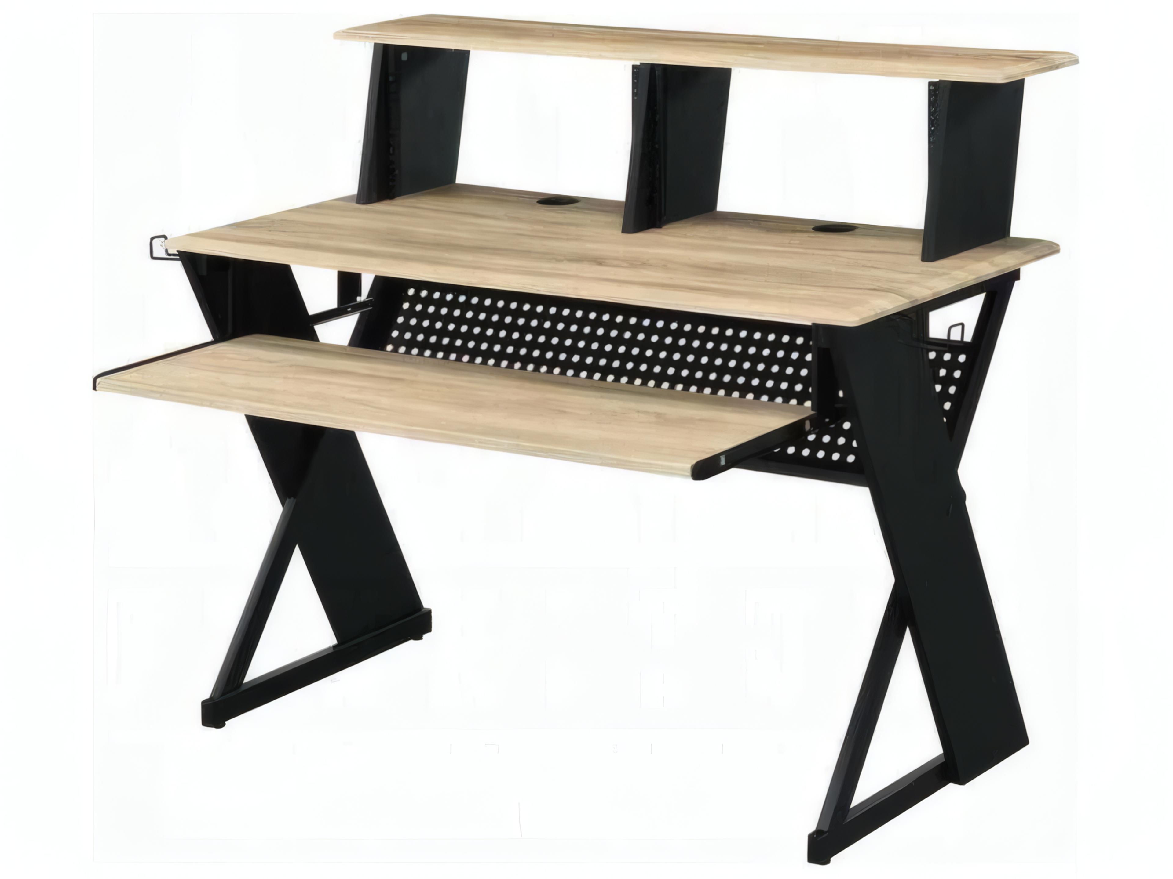 Acme Furniture Humanity Natural Black Computer Desk