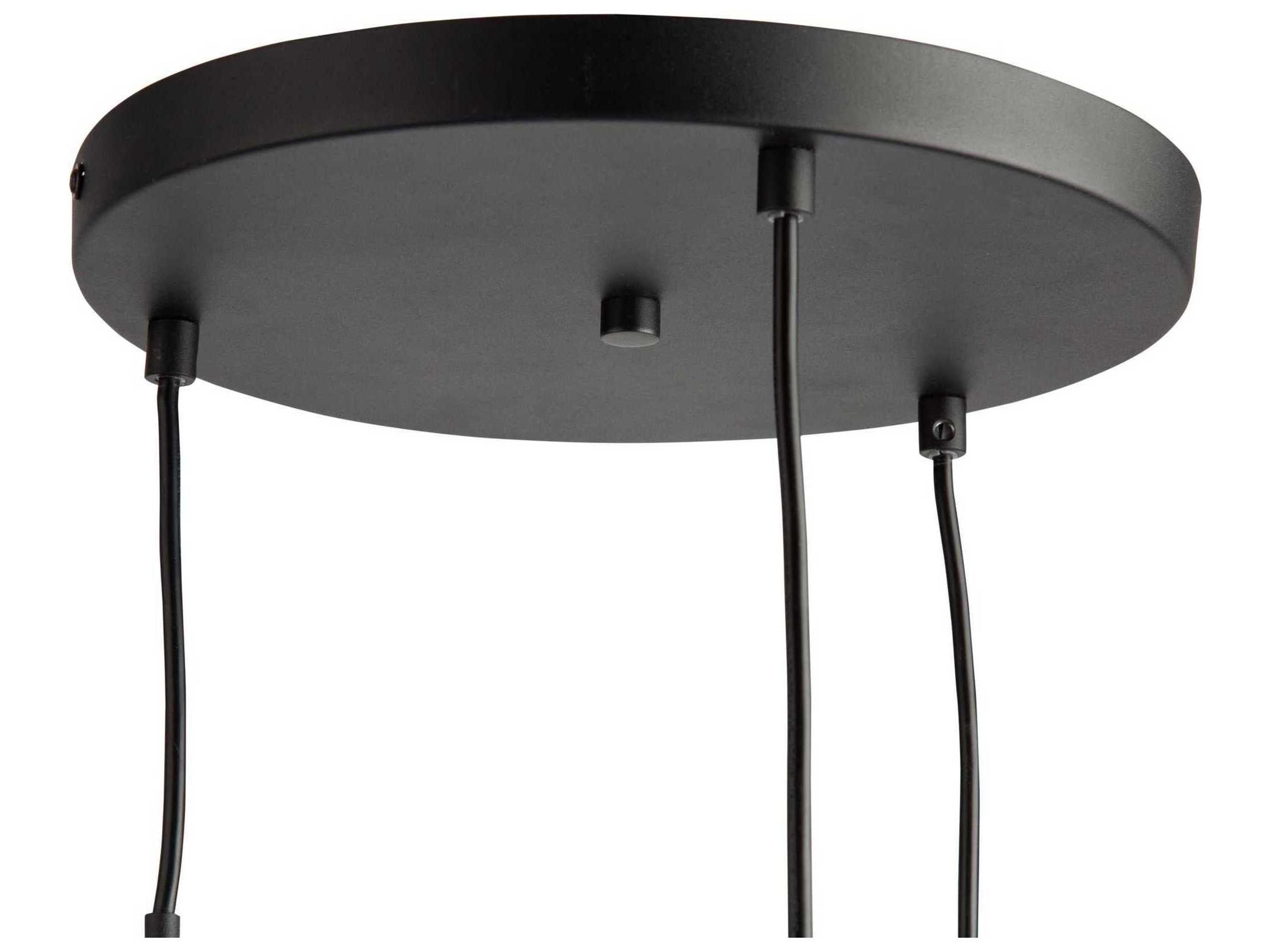 Artcraft Pinpoint 3-Light Black Glass Globe Pendant