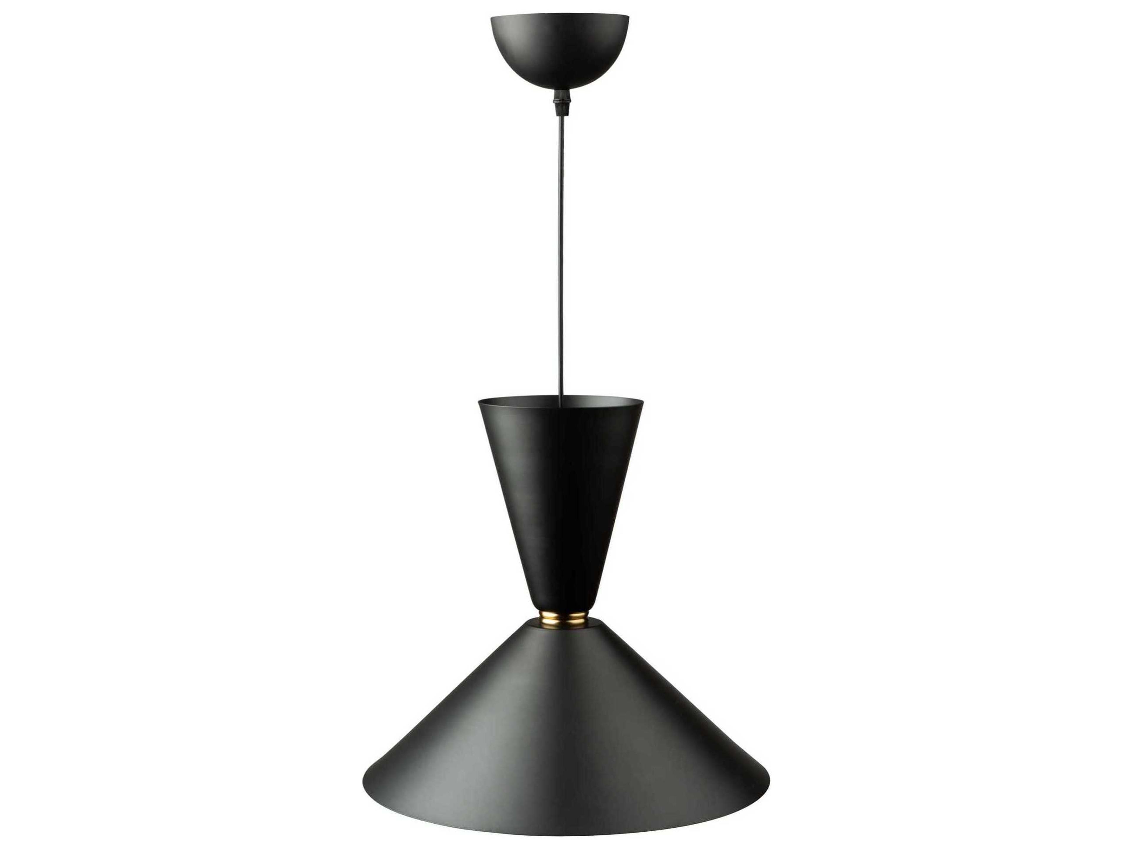 Artcraft Tempo 1-Light Matte Black And Brass LED Geometric Pendant