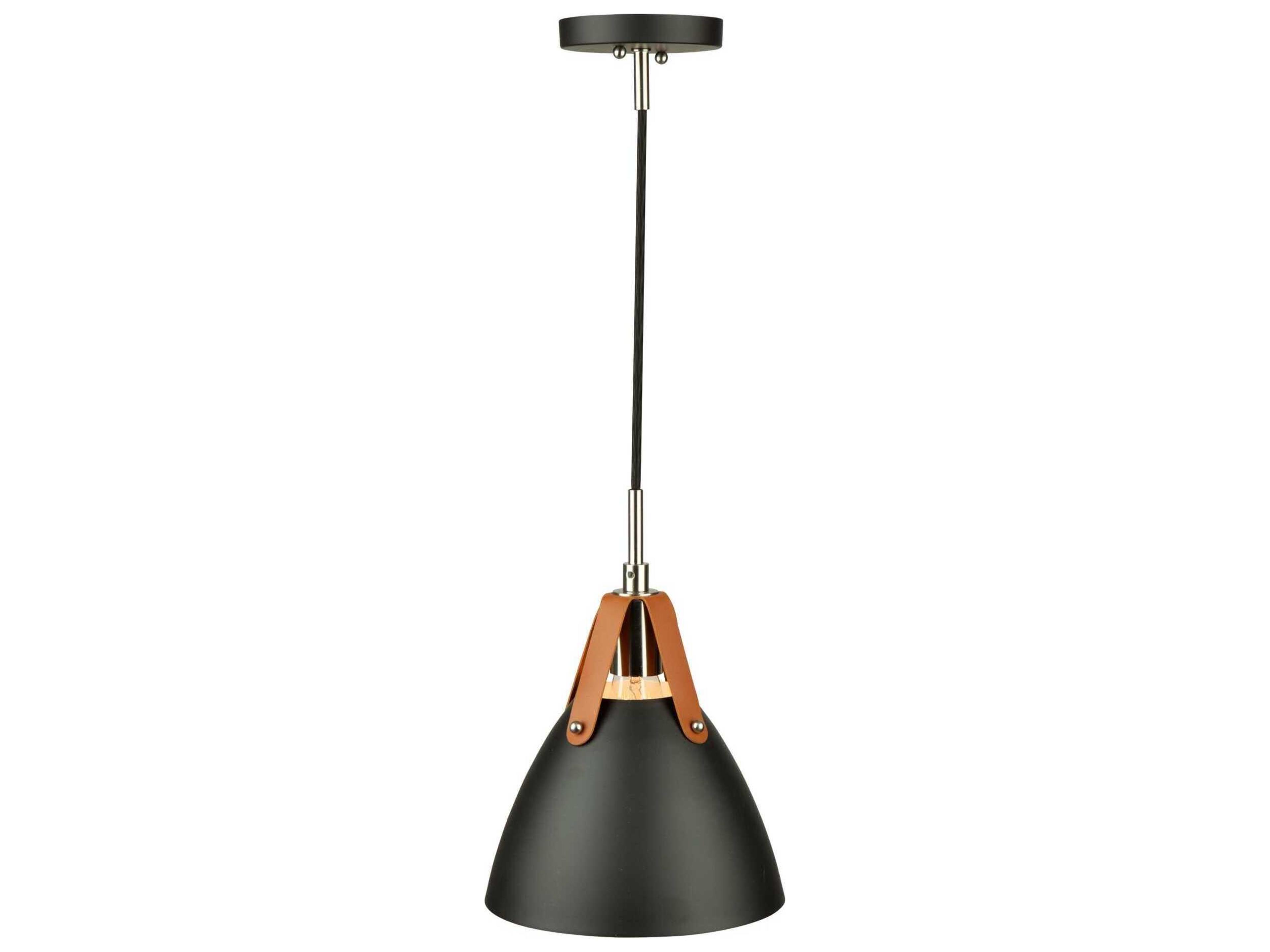 Artcraft Tote 1-Light Black Mini Pendant