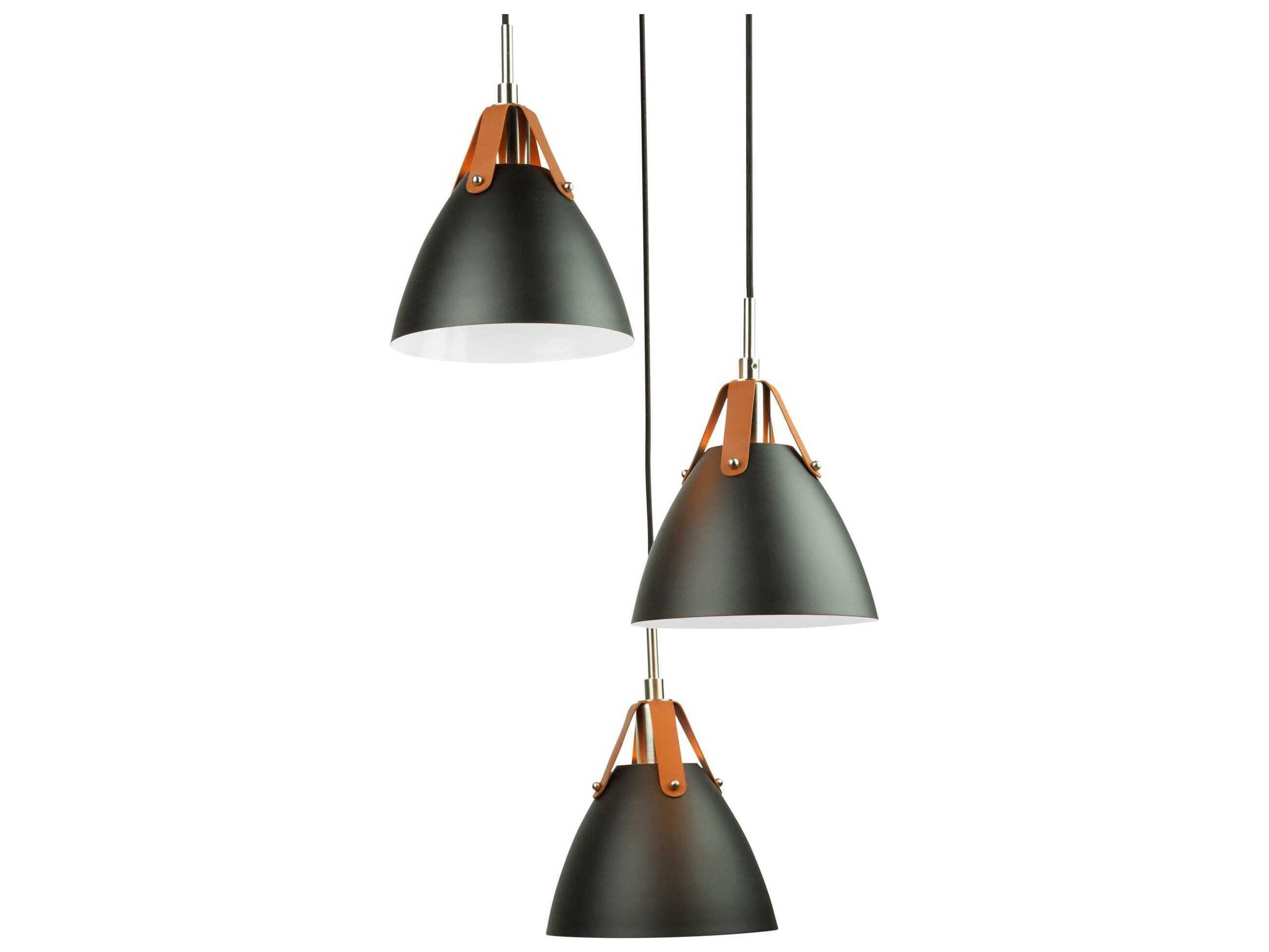 Artcraft Tote 3-Light Black Pendant