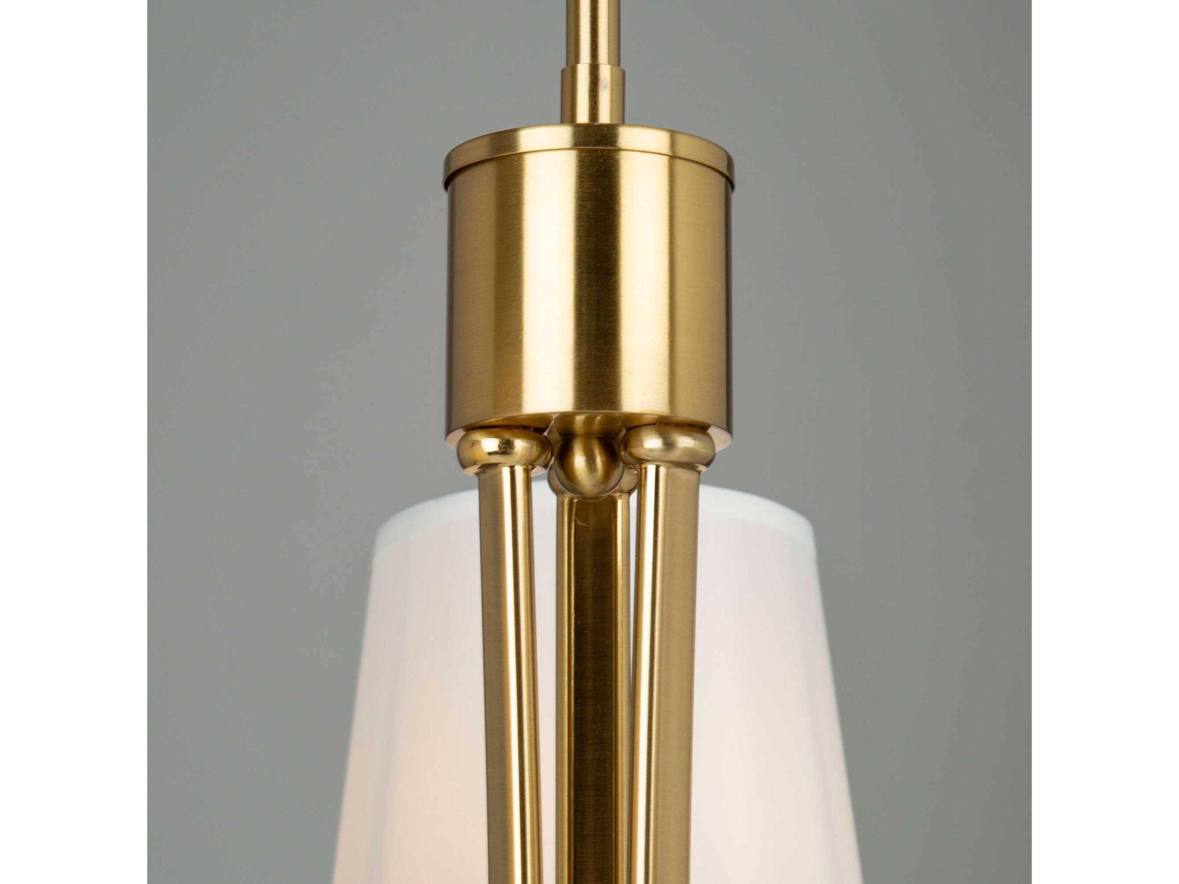 Artcraft Rhythm 3-Light Brushed Gold Empire Chandelier