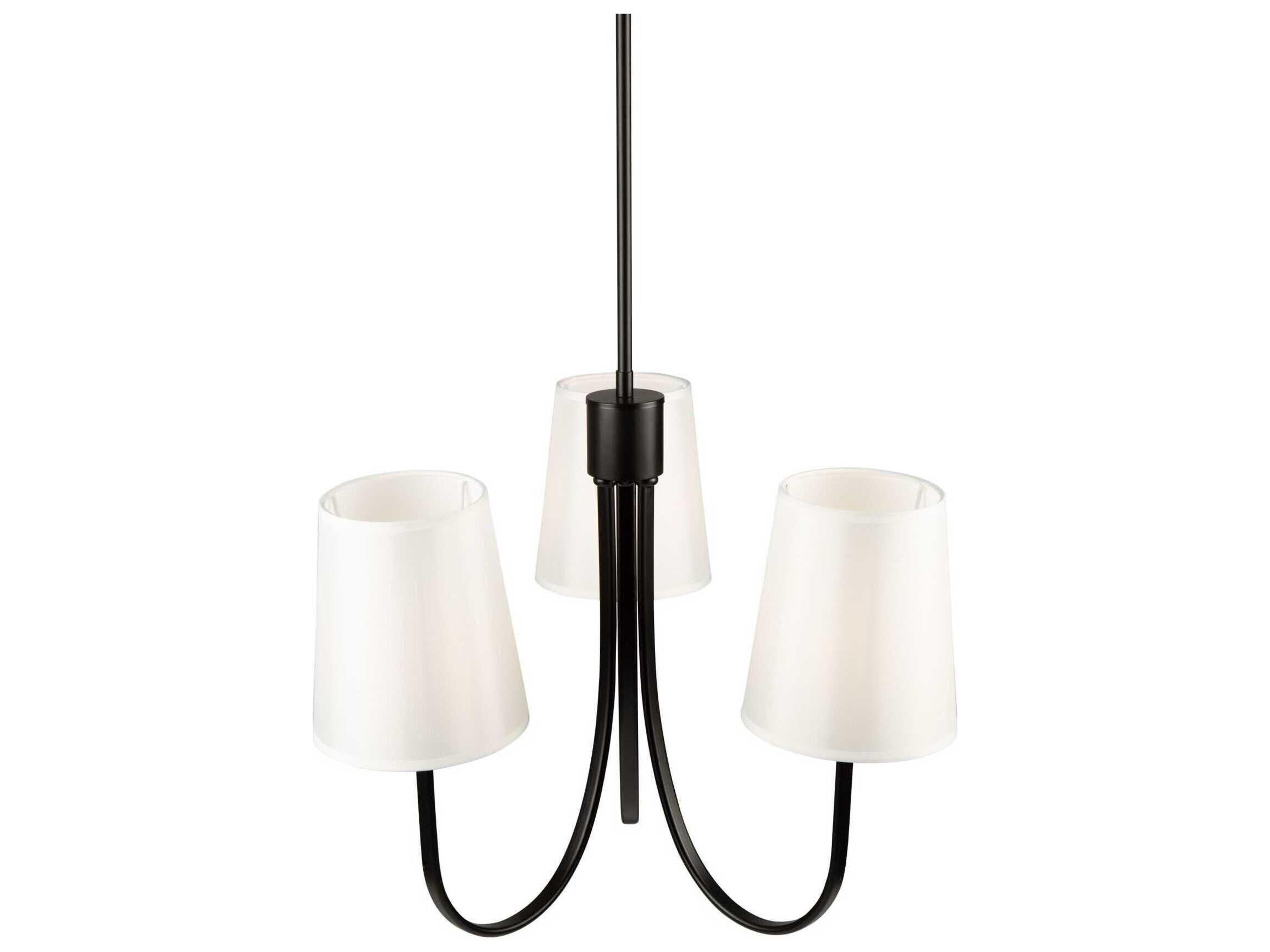 Artcraft Rhythm 3-Light Black Empire Chandelier