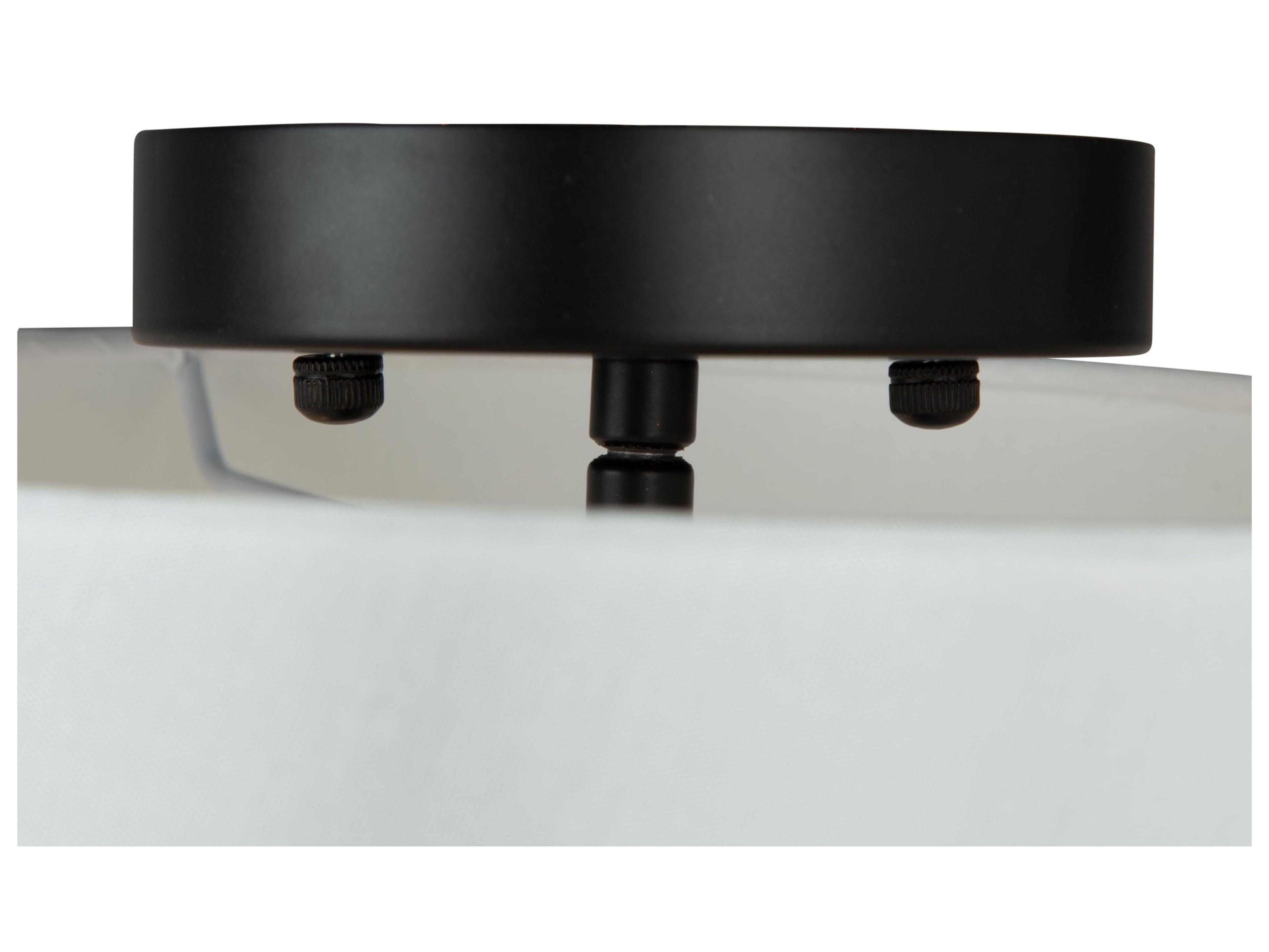 Artcraft Rhythm 3-Light Black Empire Semi Flush Mount