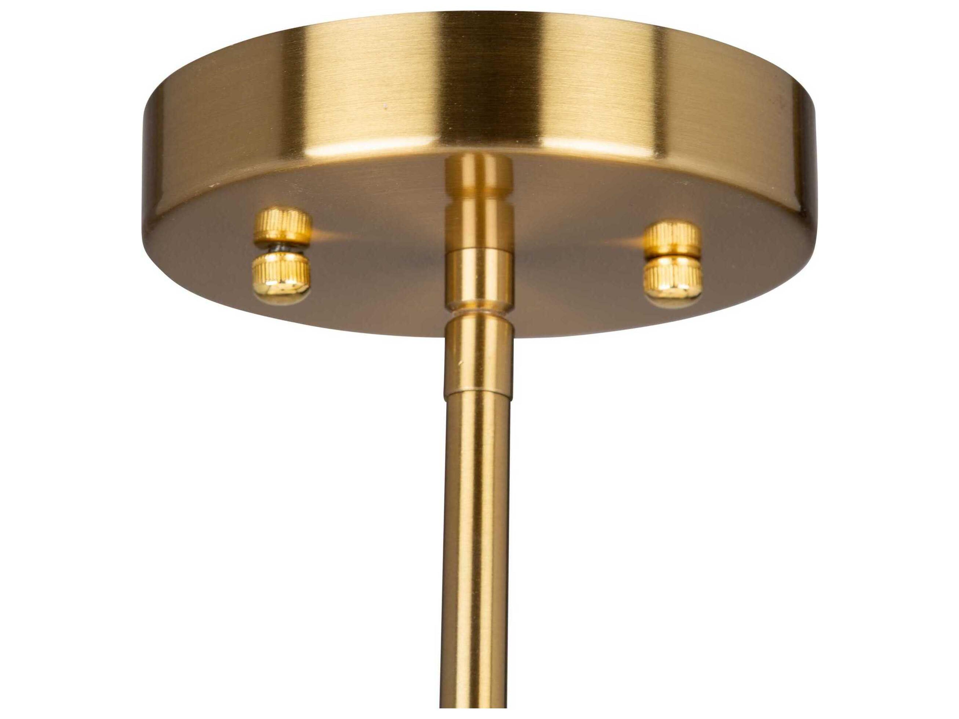 Artcraft Rhythm 5-Light Brushed Gold Empire Chandelier