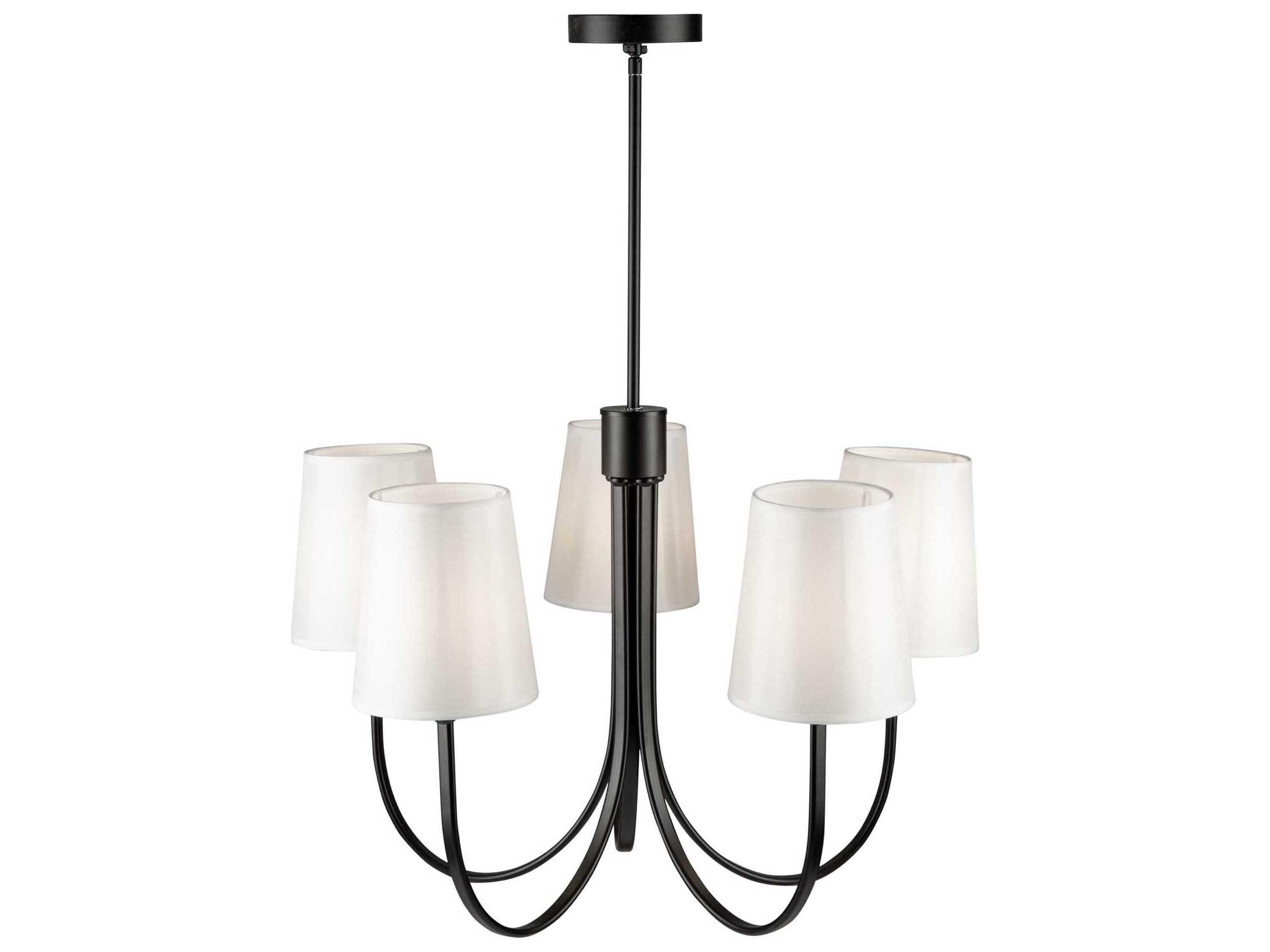 Artcraft Rhythm 5-Light Black Empire Chandelier