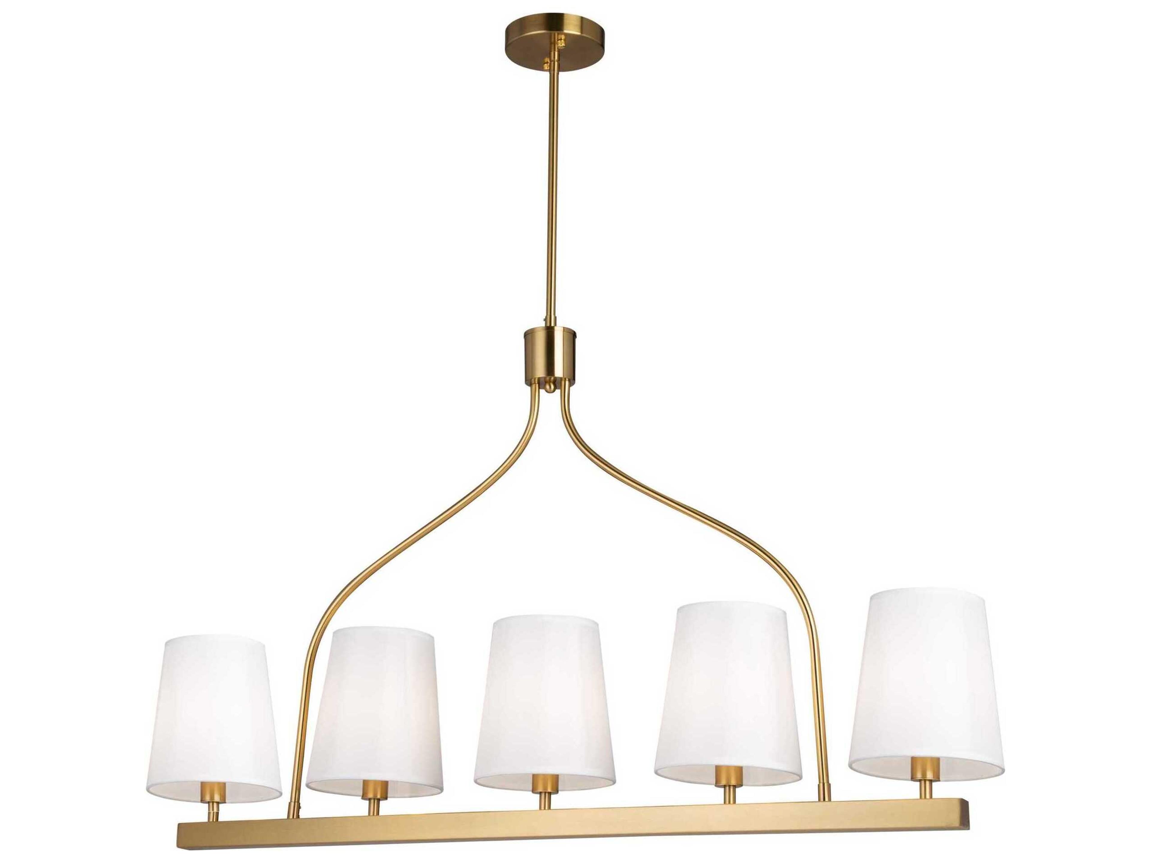 Rhythm Island Light in Brushed Gold