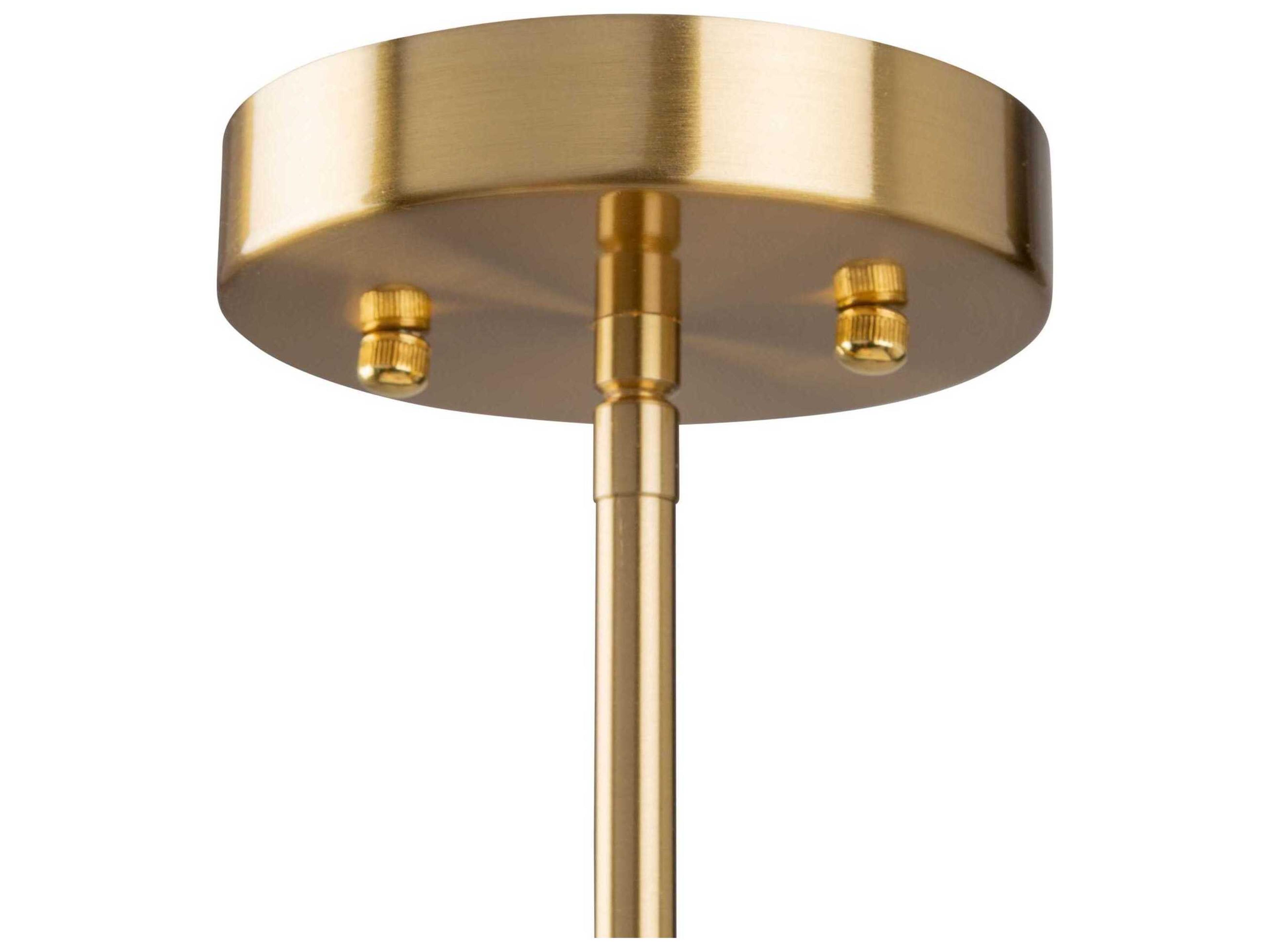 Artcraft Rhythm 5-Light Brushed Gold Empire Linear Island Pendant