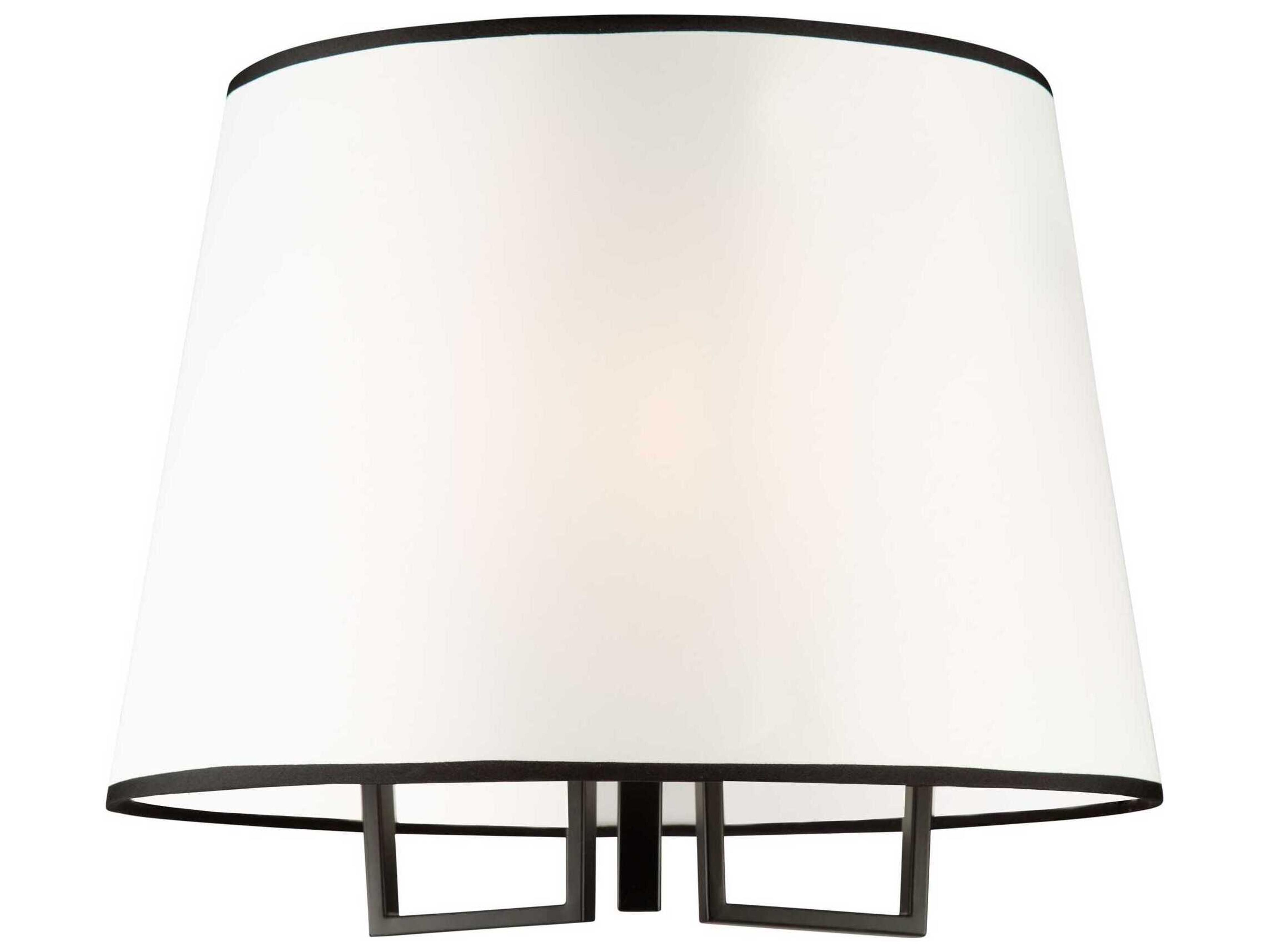Coco 3-Light Semi-Flush Mount Ceiling Light Black and Gold