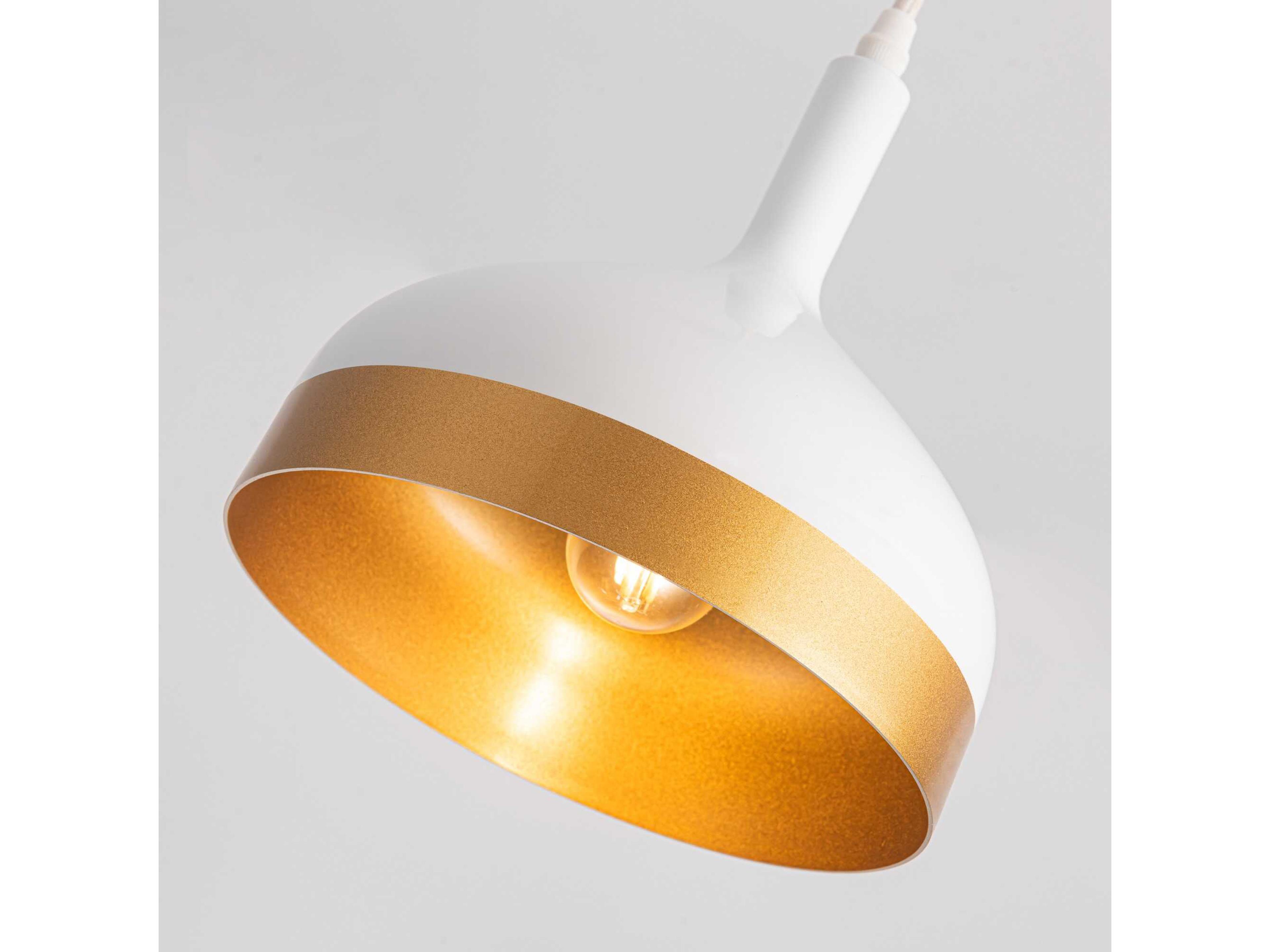 Artcraft Dash 1-Light White Gold Mini Pendant