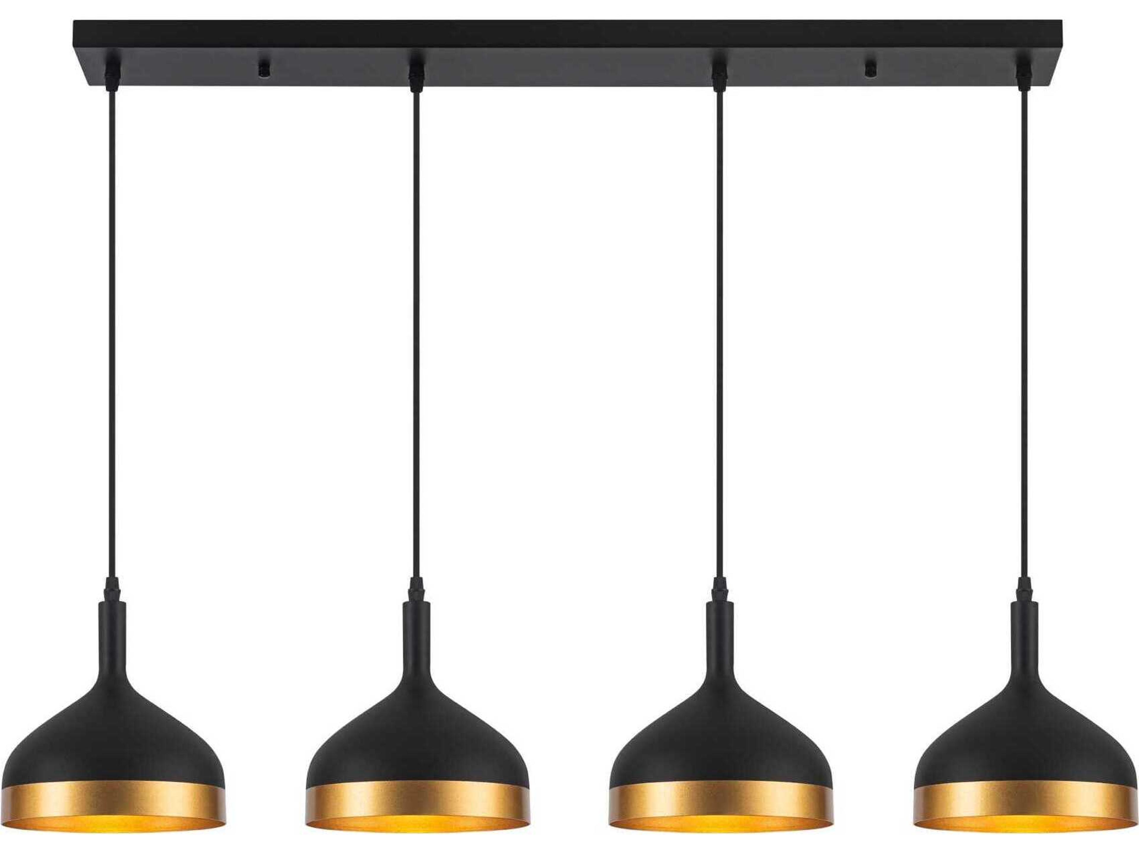 Dash 4 Light Island Light in Black and Gold