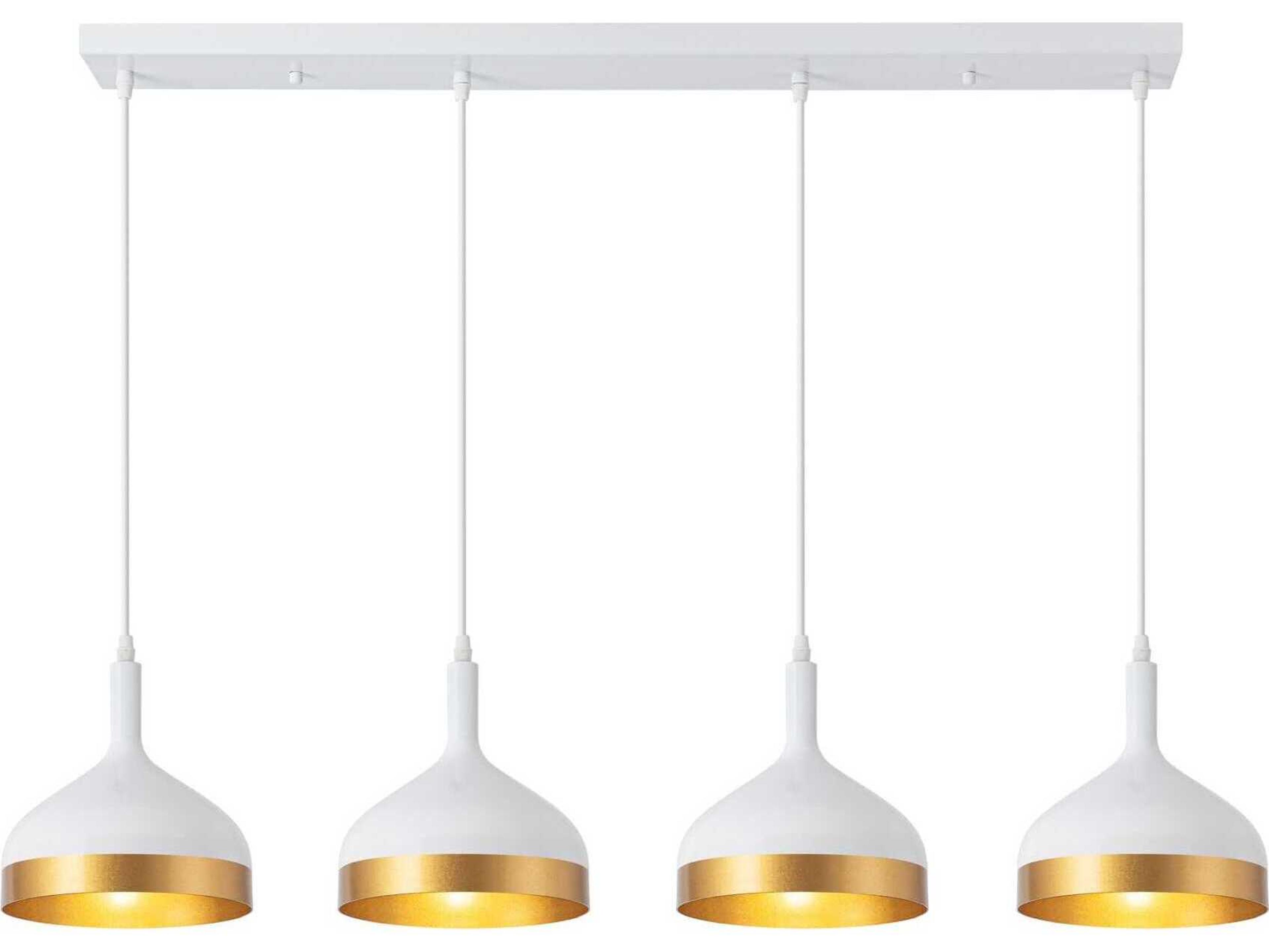 Artcraft Dash 4-Light White Gold Linear Island Pendant