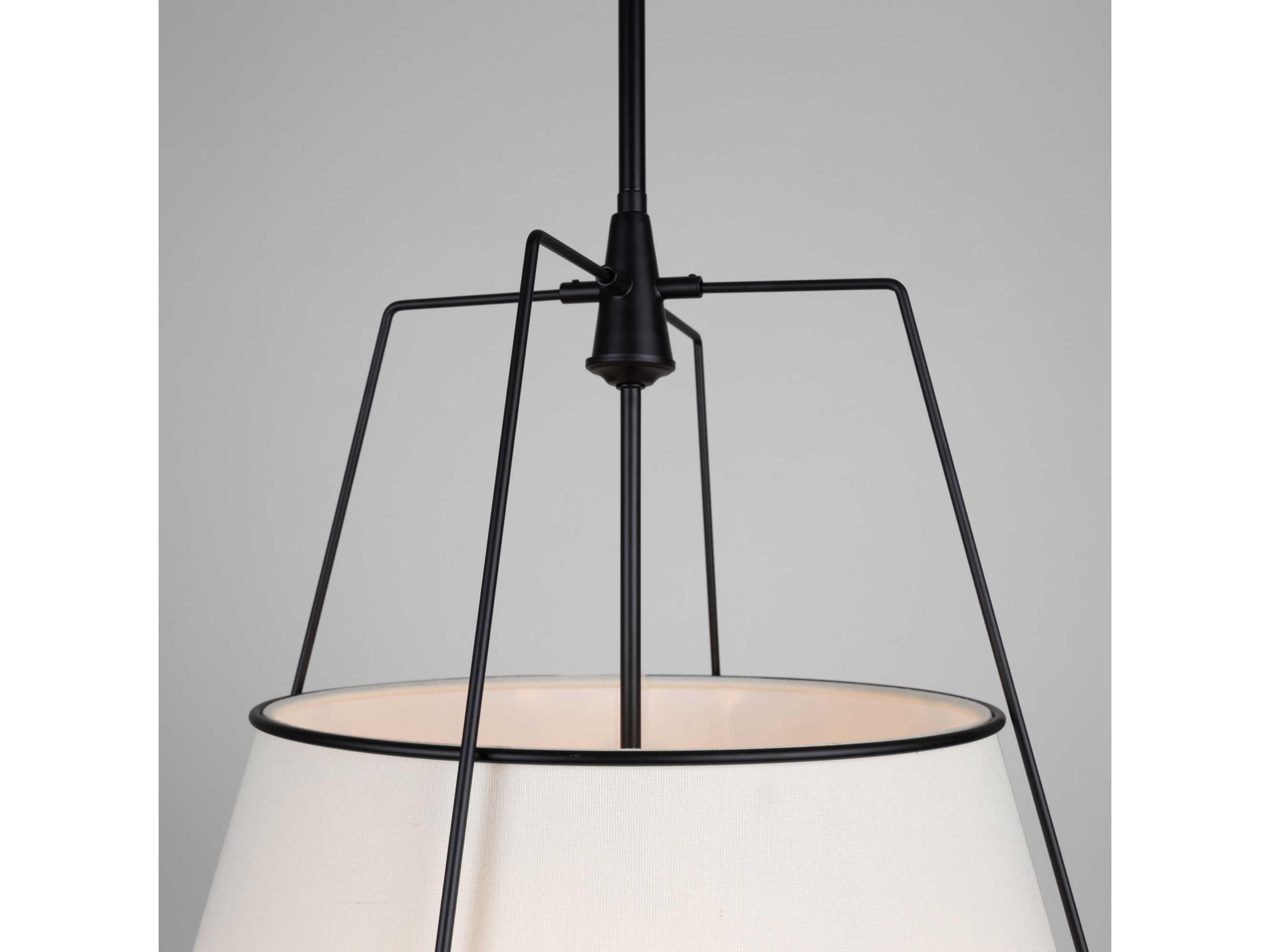 Artcraft Pullman 4-Light Black Drum Pendant