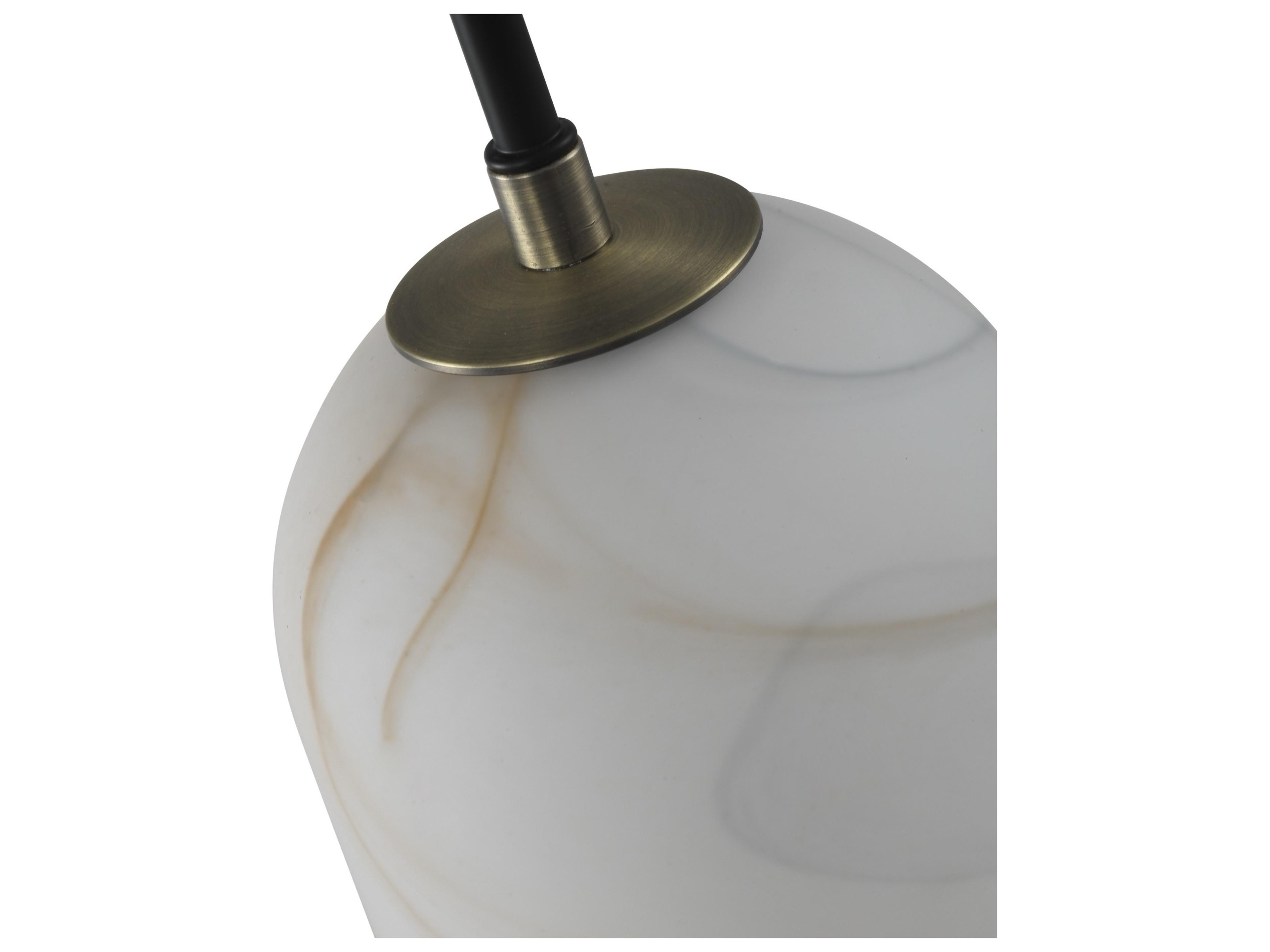 Artcraft Crema 1-Light Black Mini Pendant