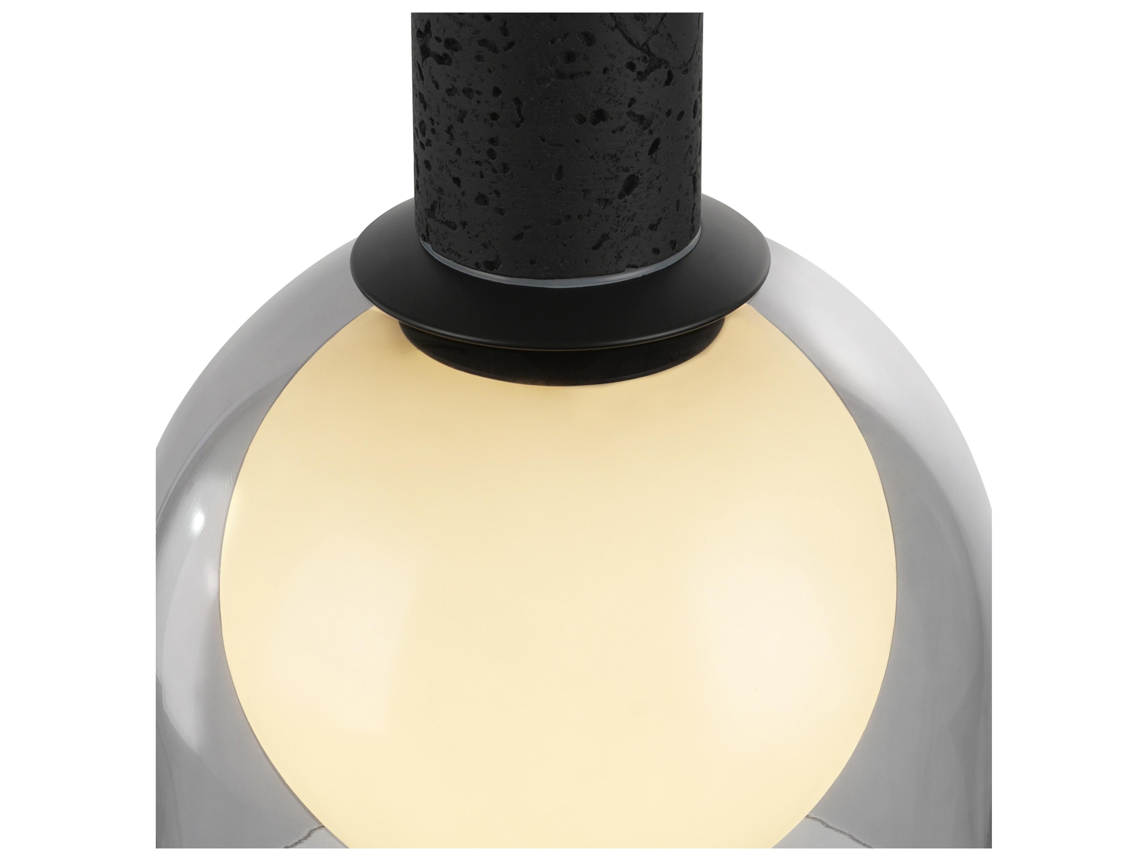 Artcraft Juna 6-Light Black Dome Globe Pendant