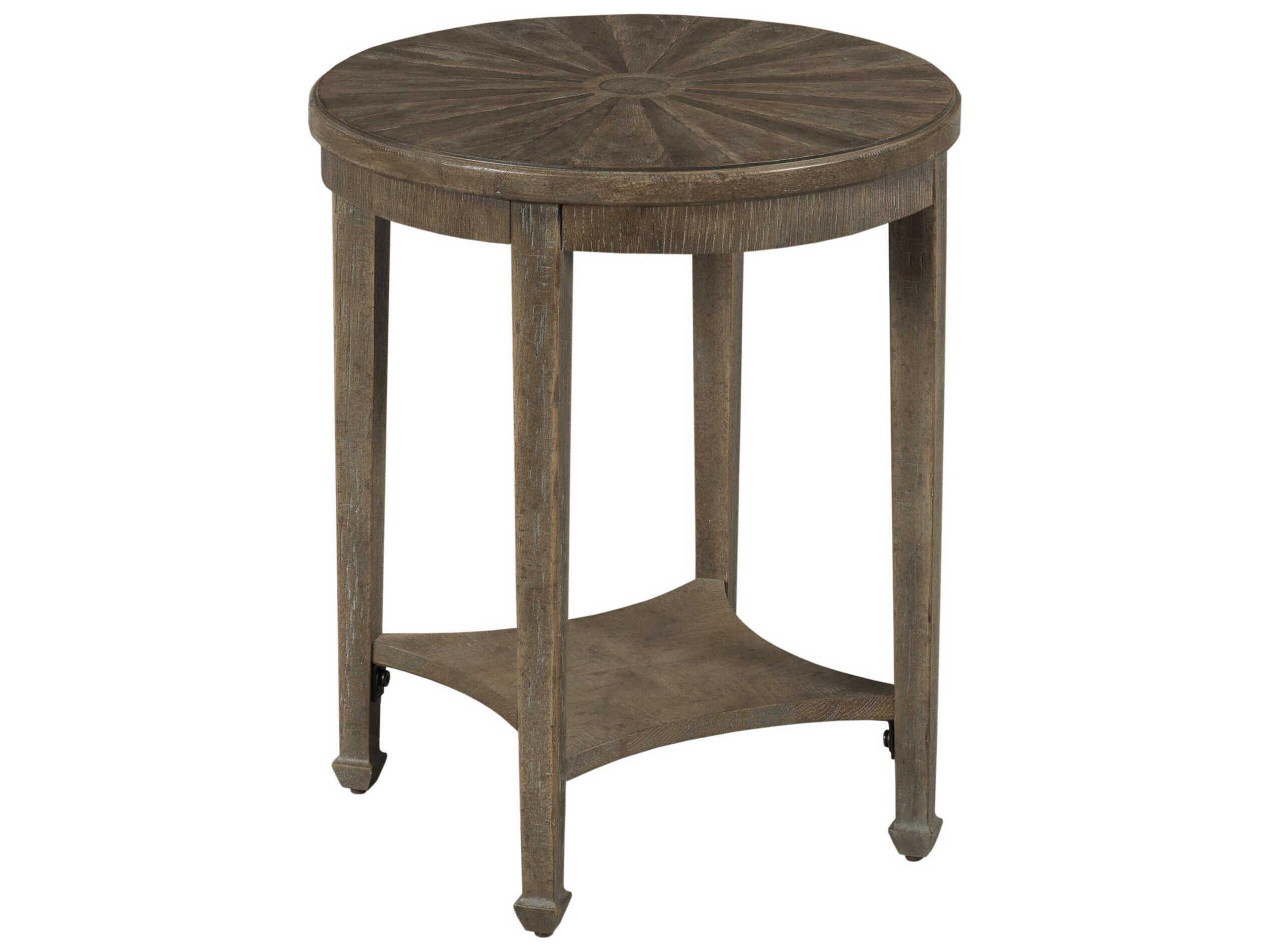 Emporium Sutter Round Wood Shadow End Table