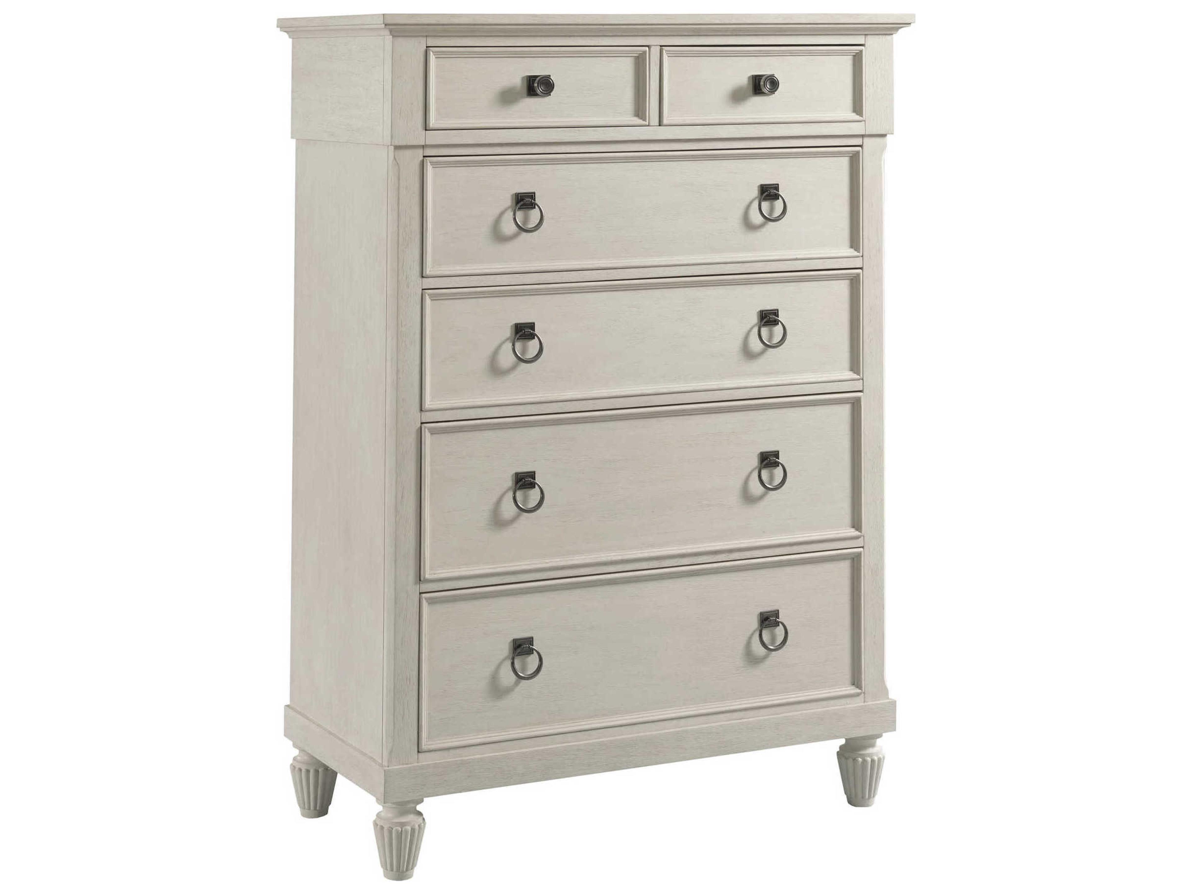 Grand Bay Tybee Egret White Hardwood Accent Chest