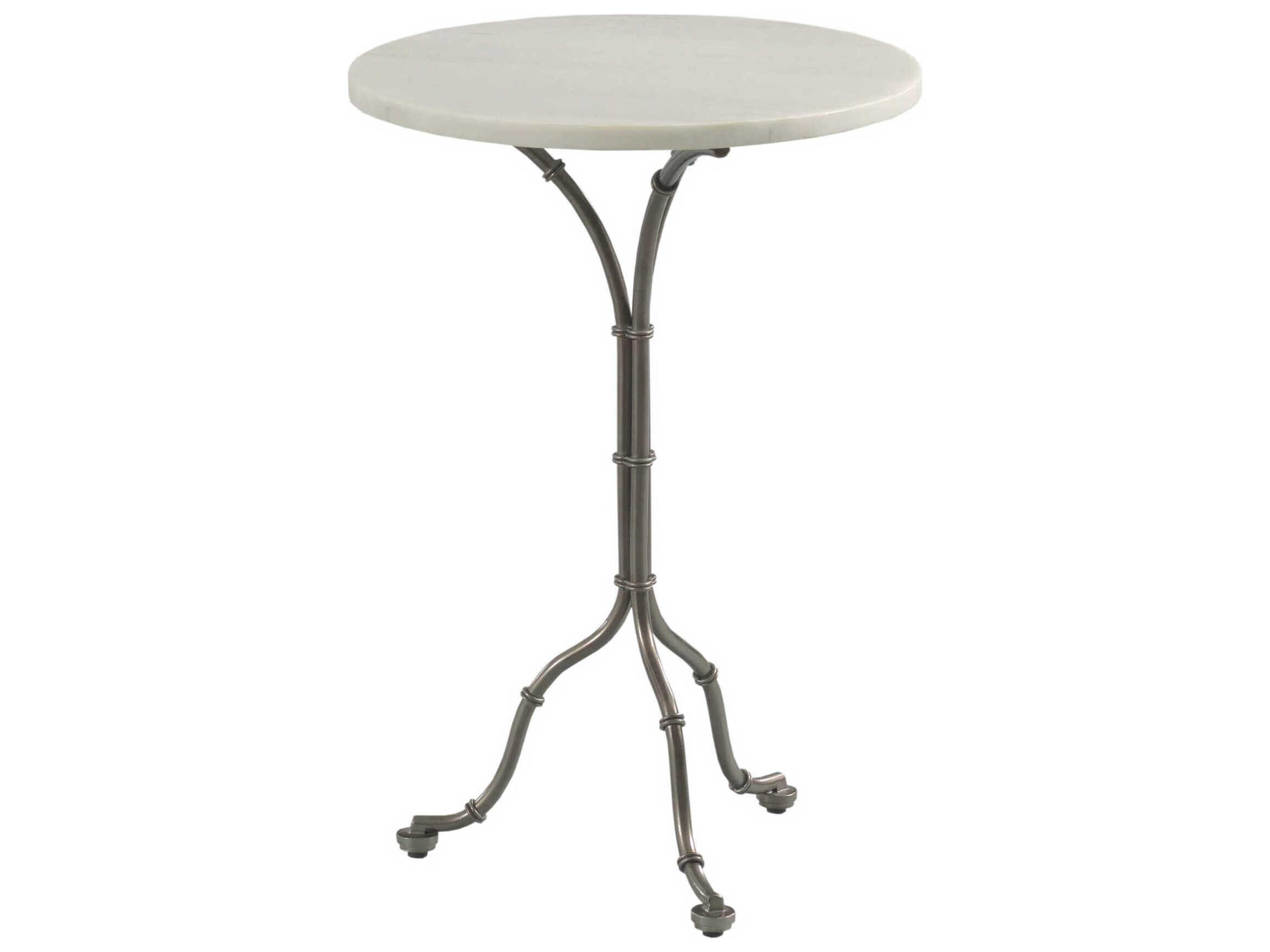 Grand Bay Mariners Round Stone Egret End Table