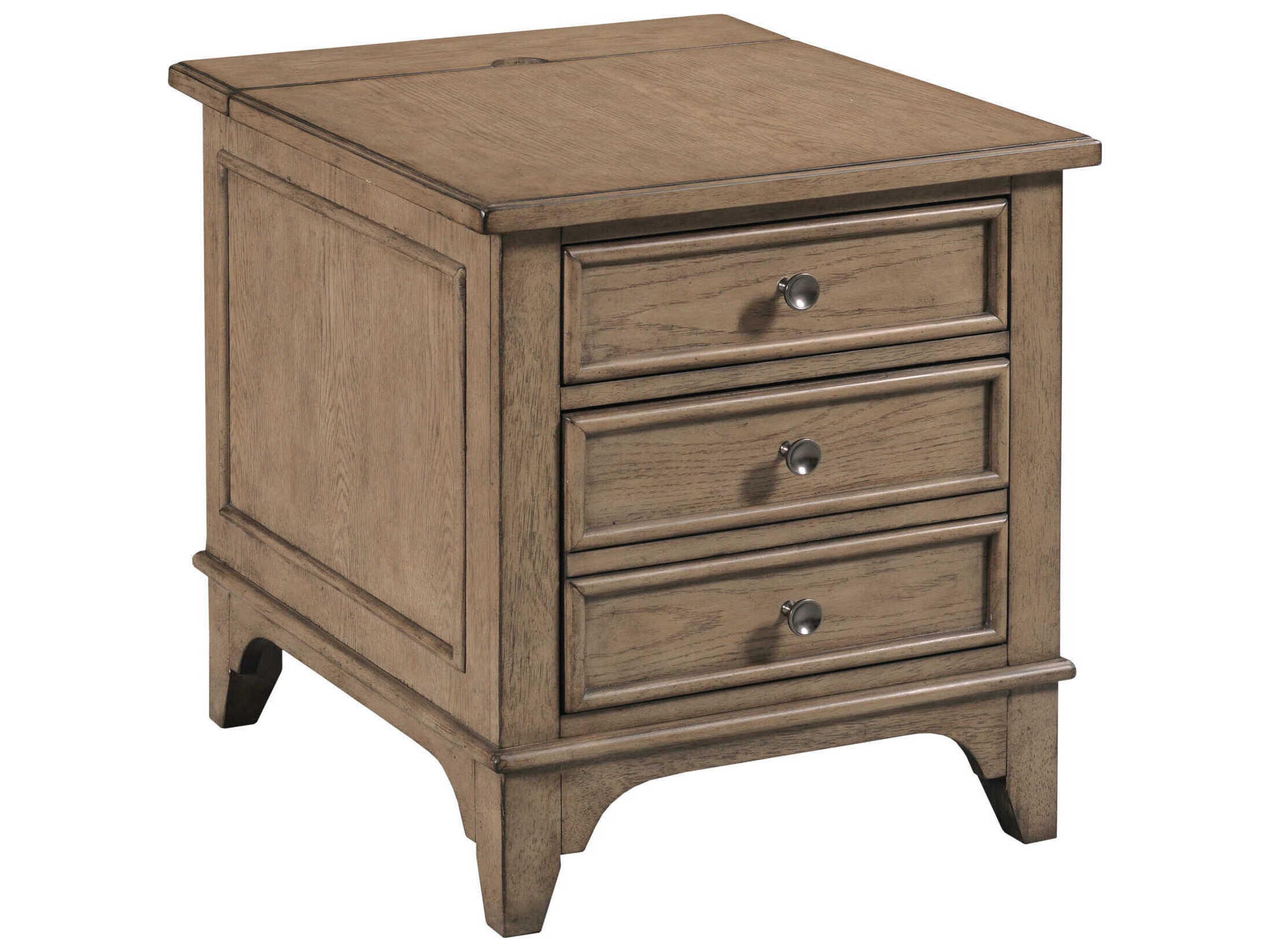 Carmine Beatrix Rectangular Wood Latte End Table