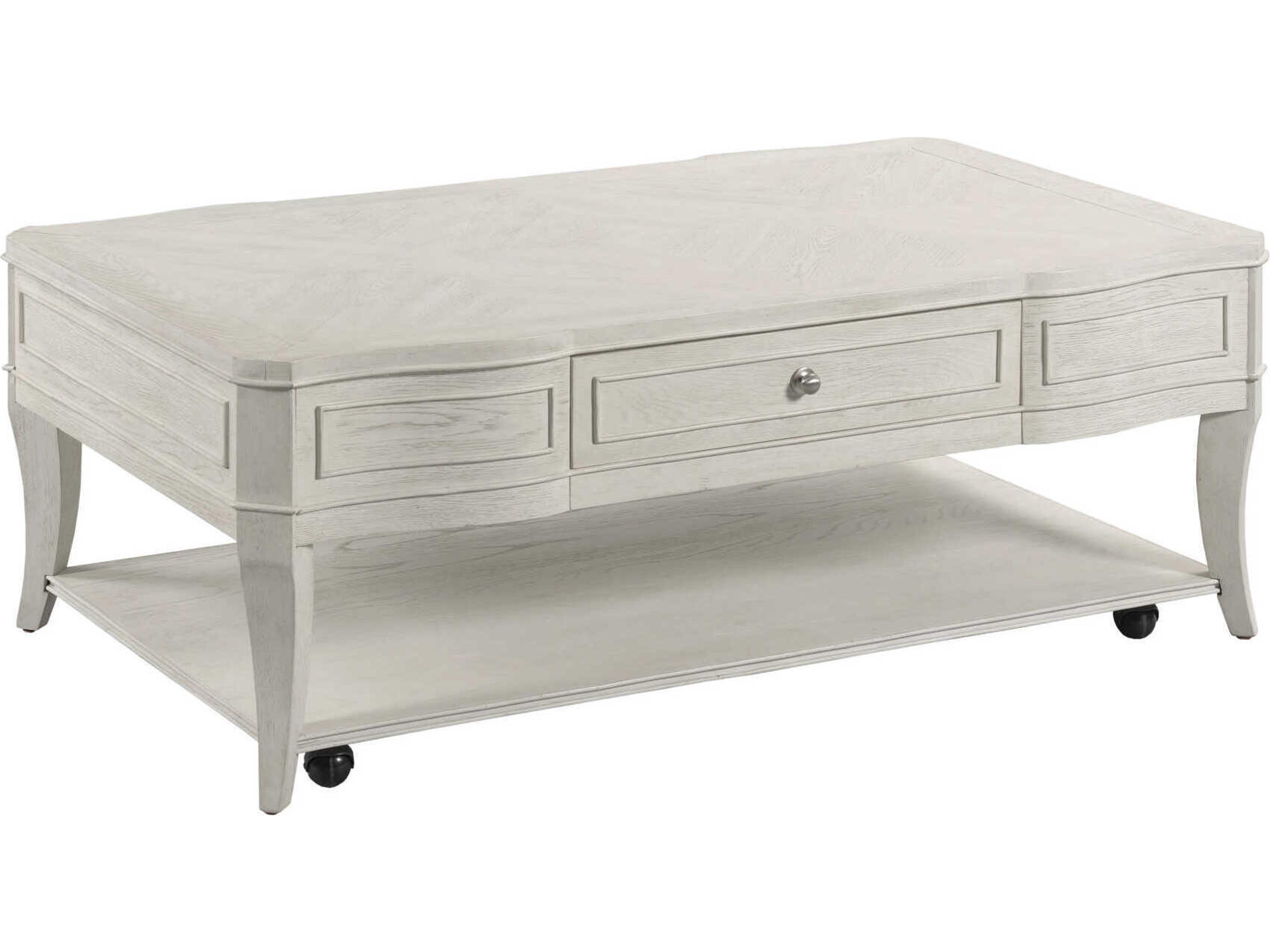 Harmony Talia Rectangular Wood Eggshell Coffee Table