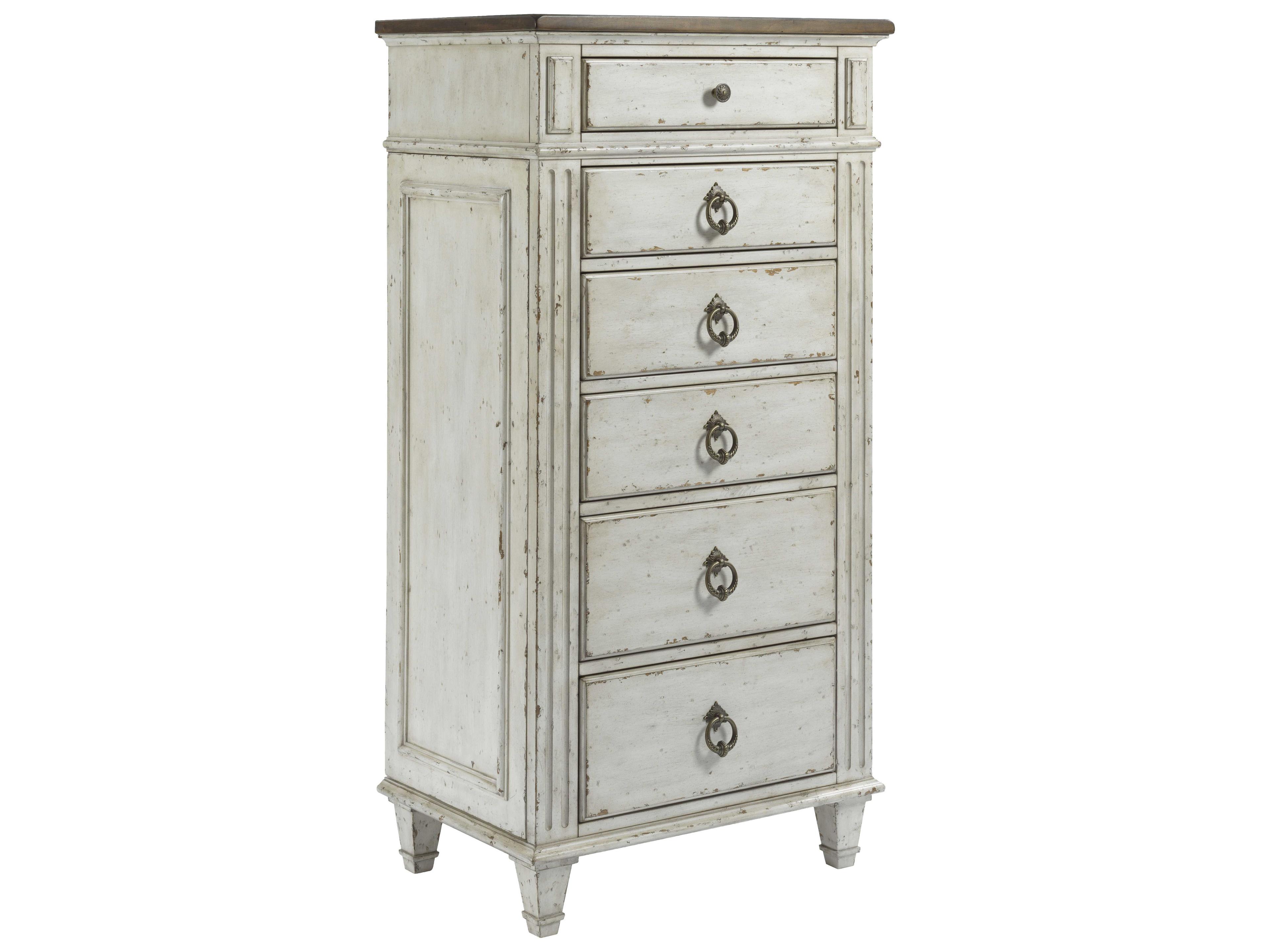 Southbury 6-Drawer Lingerie Chest in Fossil and Parchment