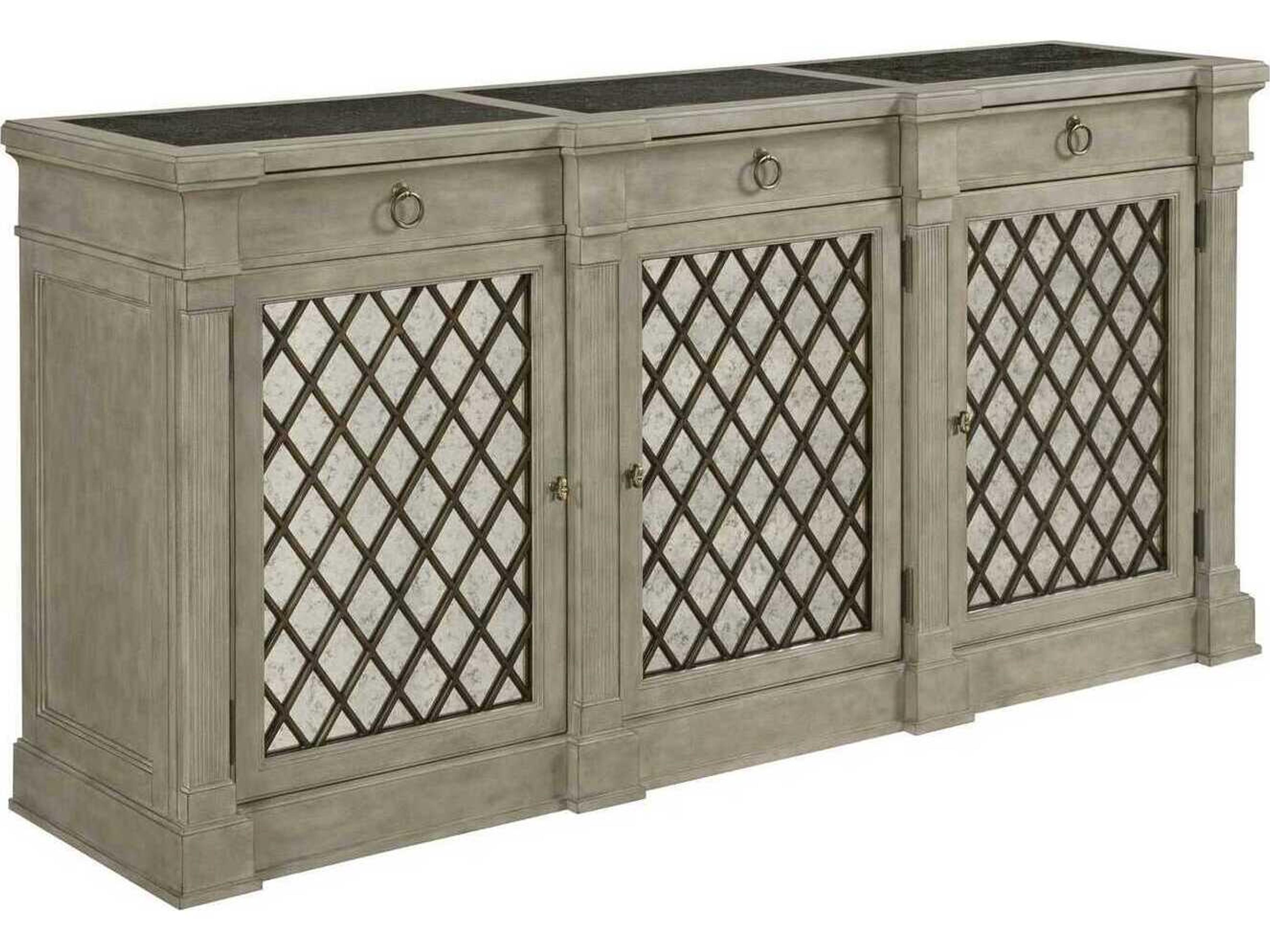 Savona Colette 76" Elm Wood Versaille Credenza Sideboard