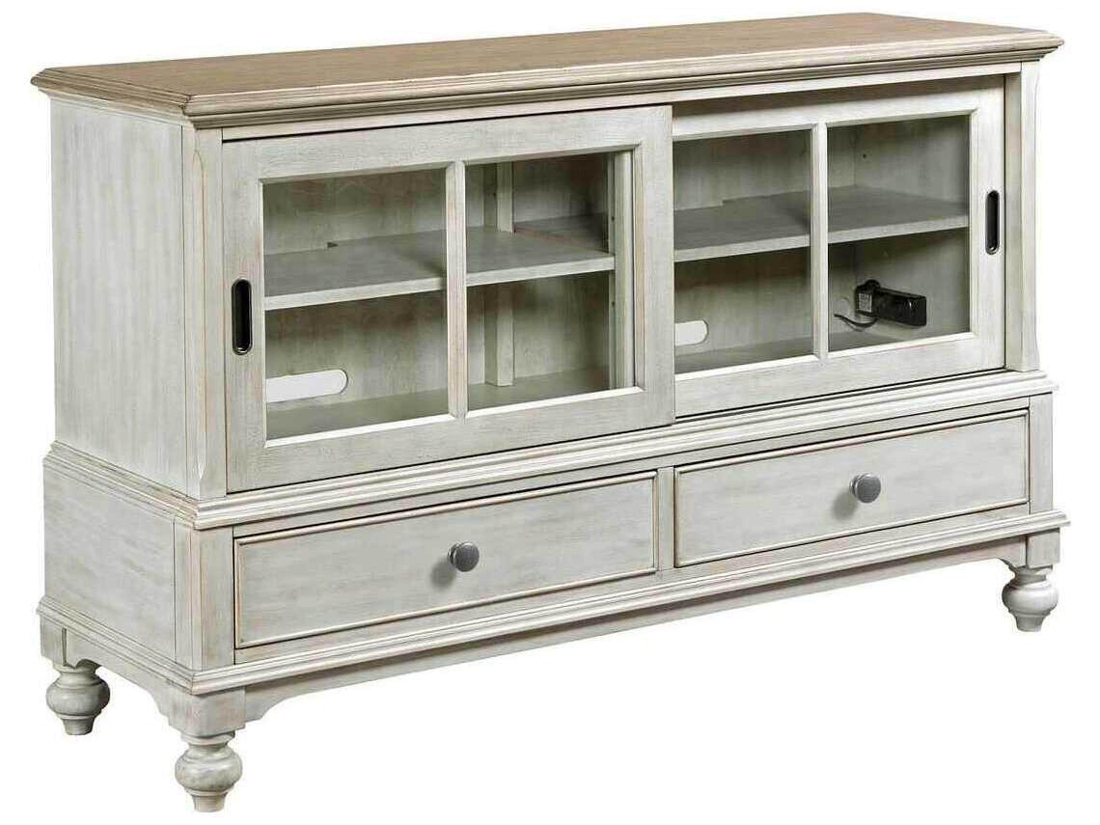 Litchfield Ludlow 60" Hardwood Sun Washed Media Console