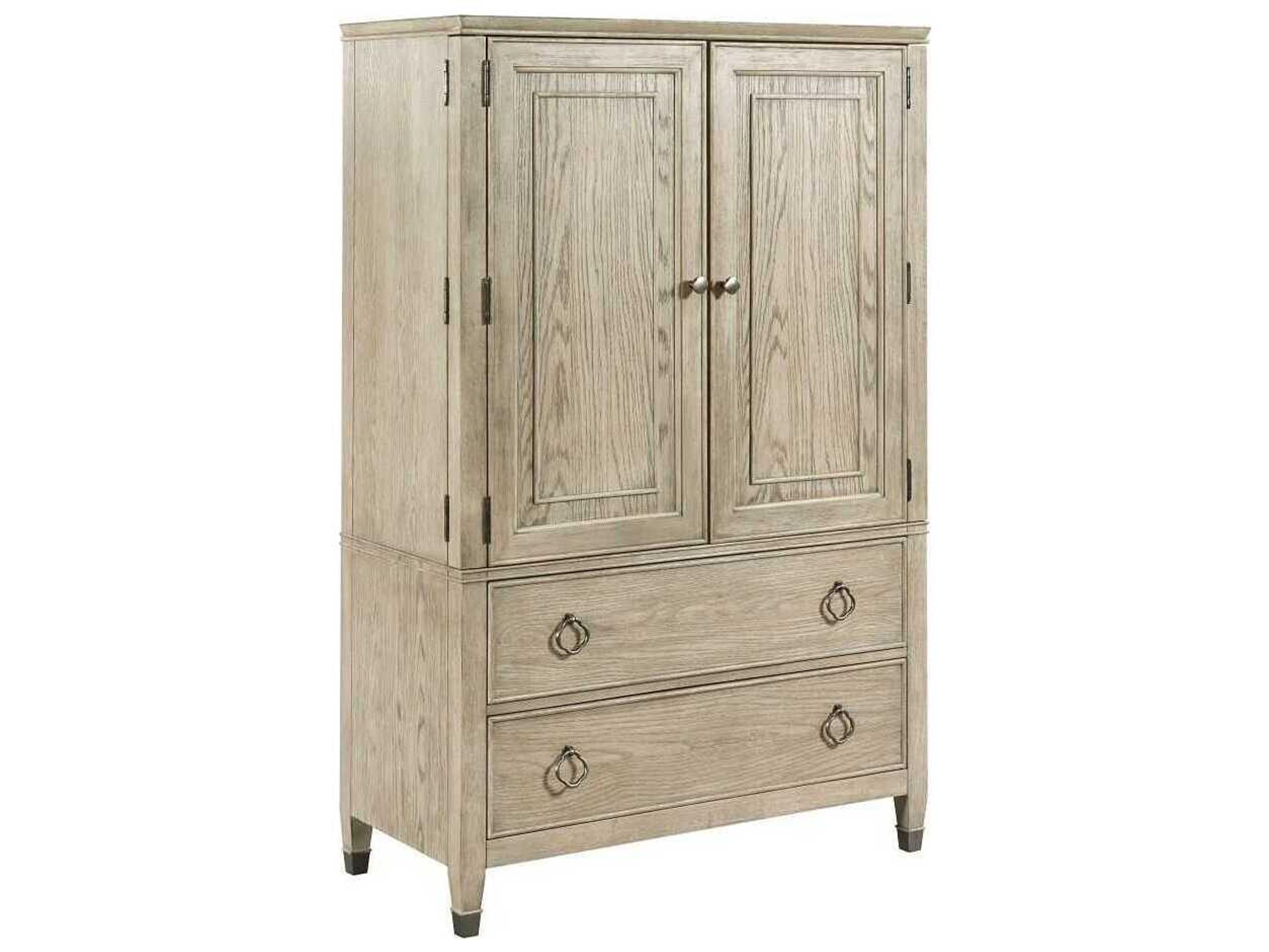 Vista Easton Oyster Brown Hardwood Wardrobe Armoire