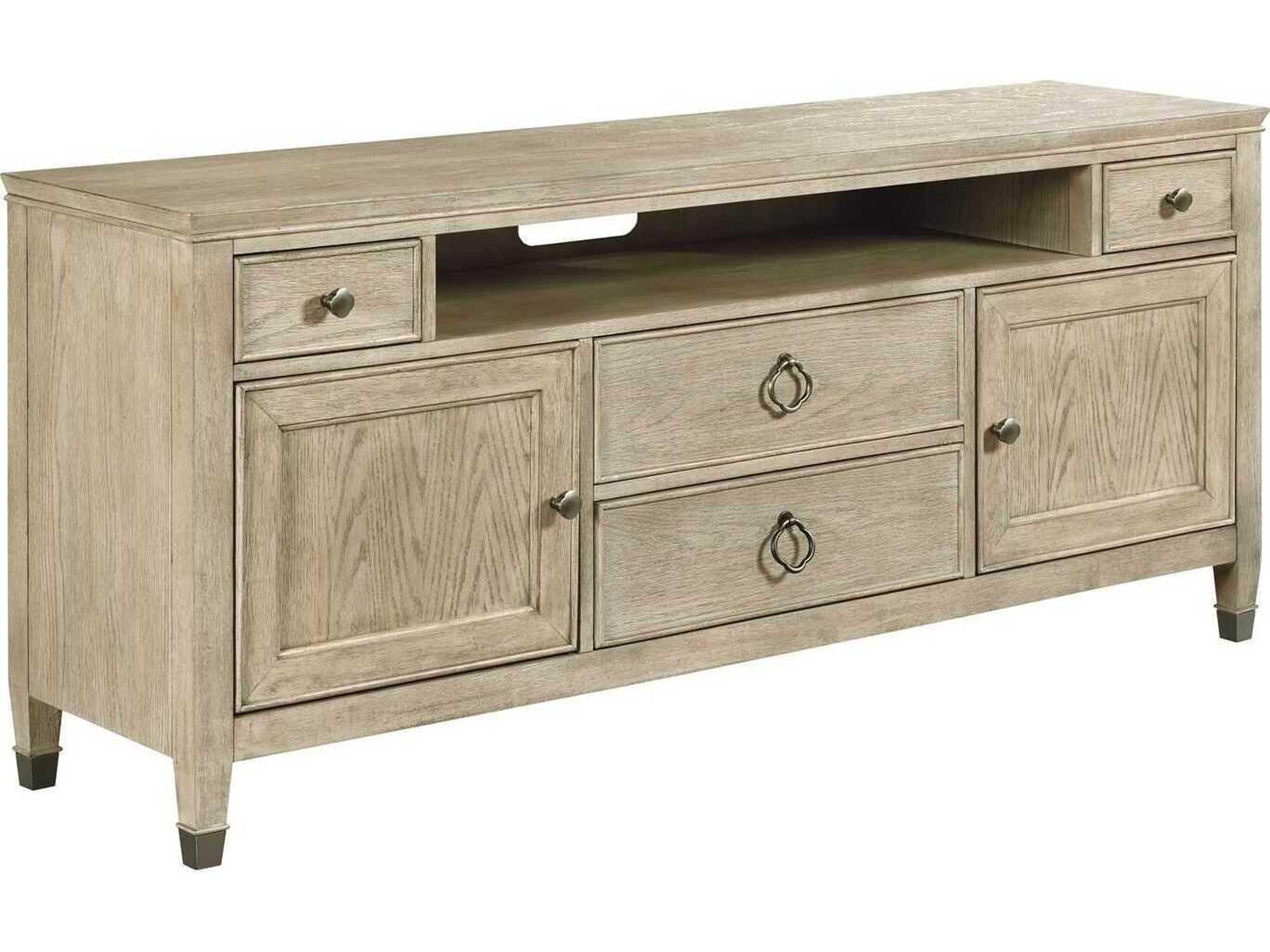 Vista Biscayne 68" Hardwood Oyster Media Console