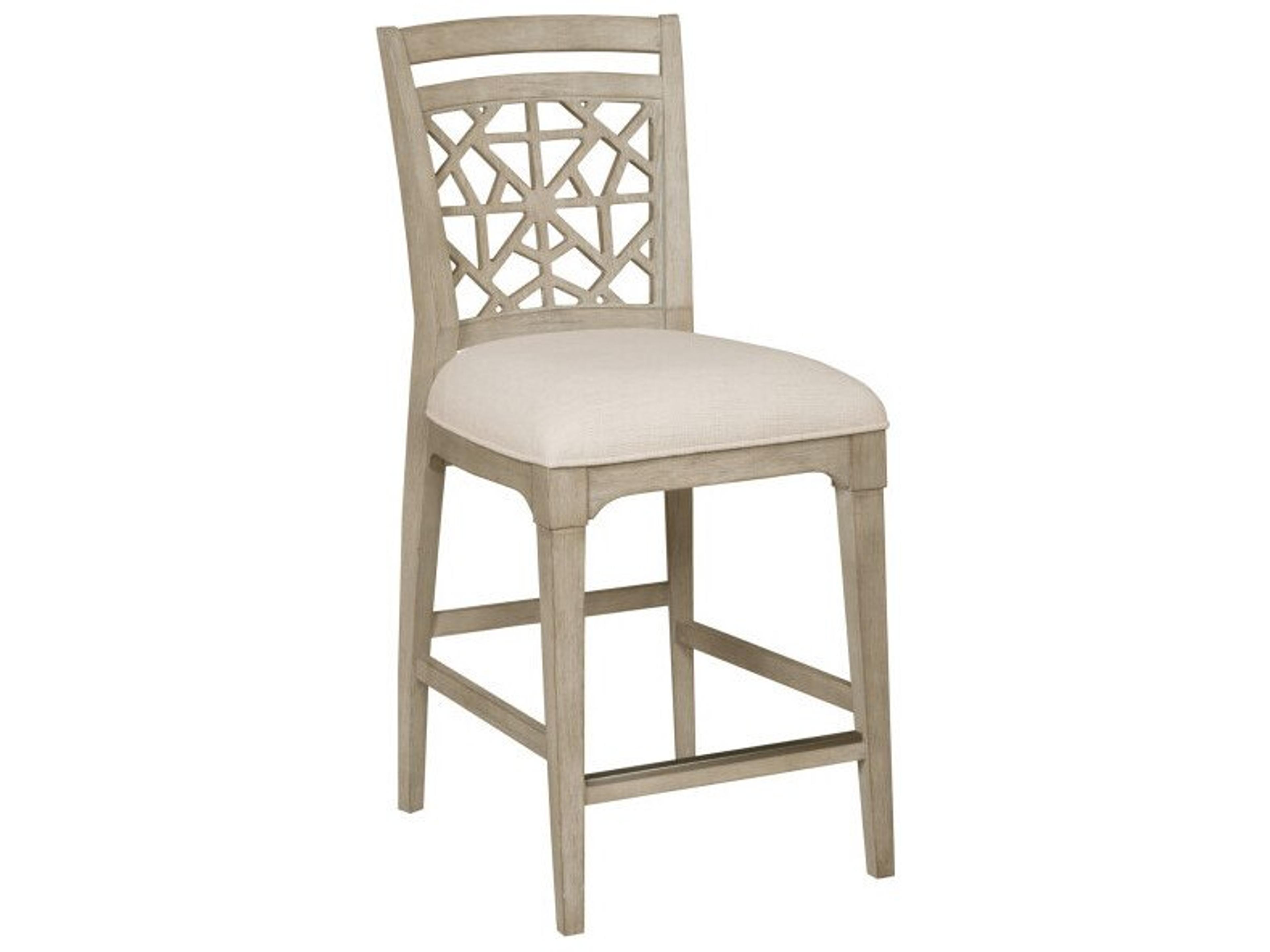 Vista Upholstered Oak Wood Table Stool