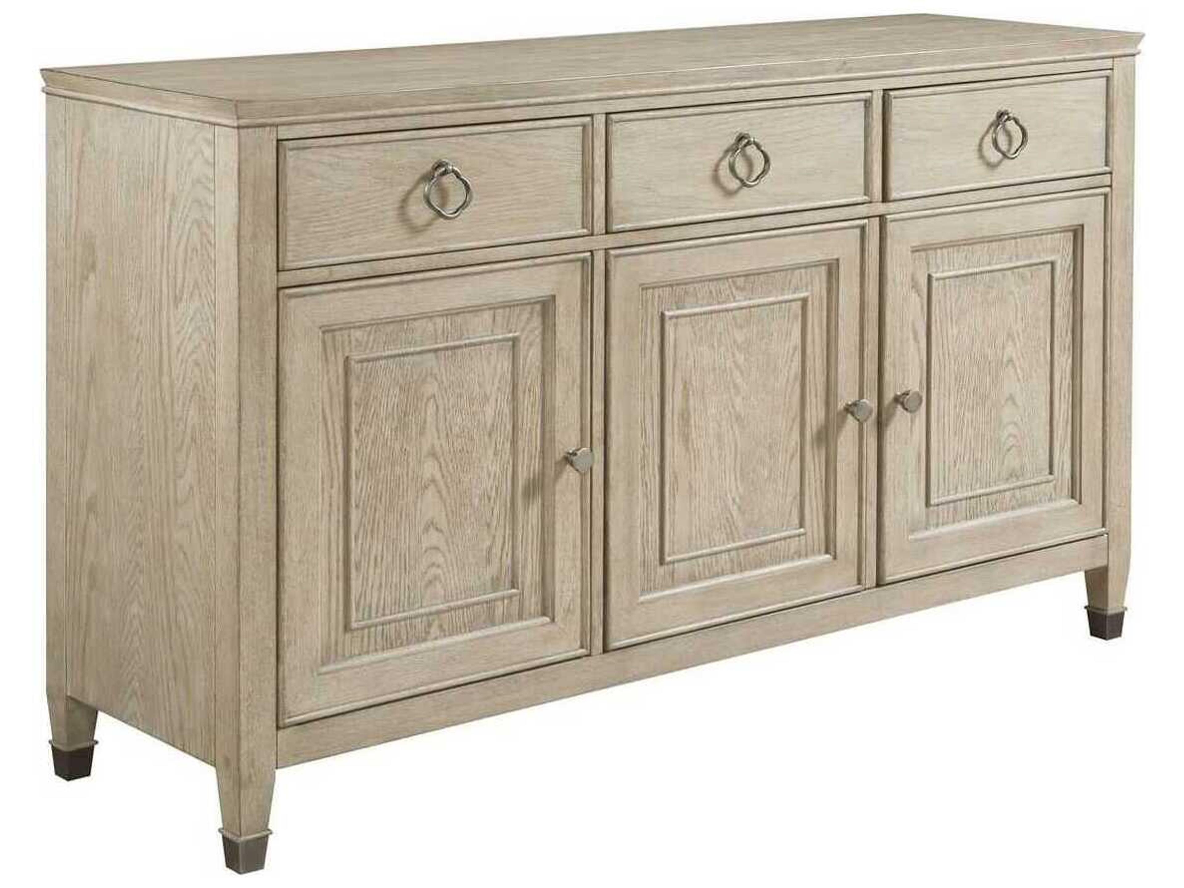 Vista Meridien 3-Door 3-Drawer Buffet in Oyster White Oak