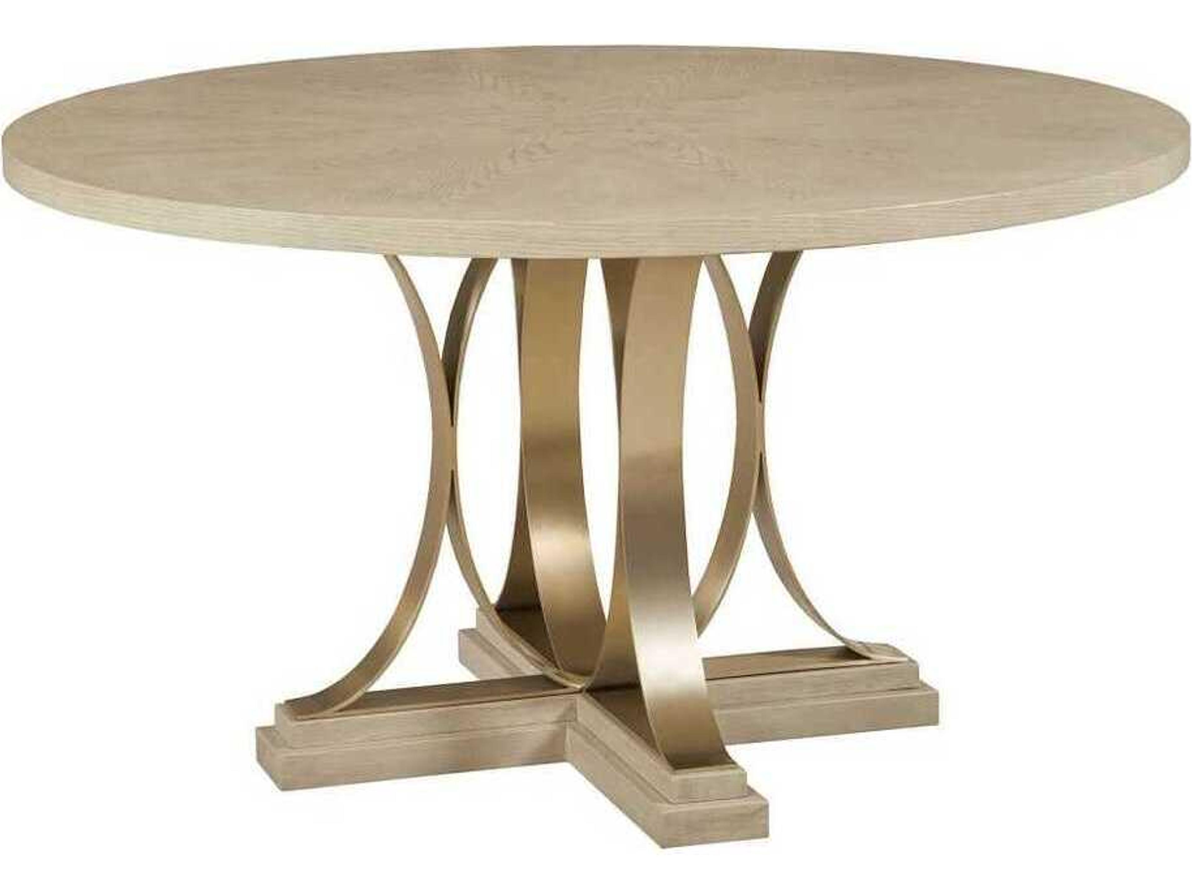 Lenox Plaza Round Wood Alabaster Dining Table